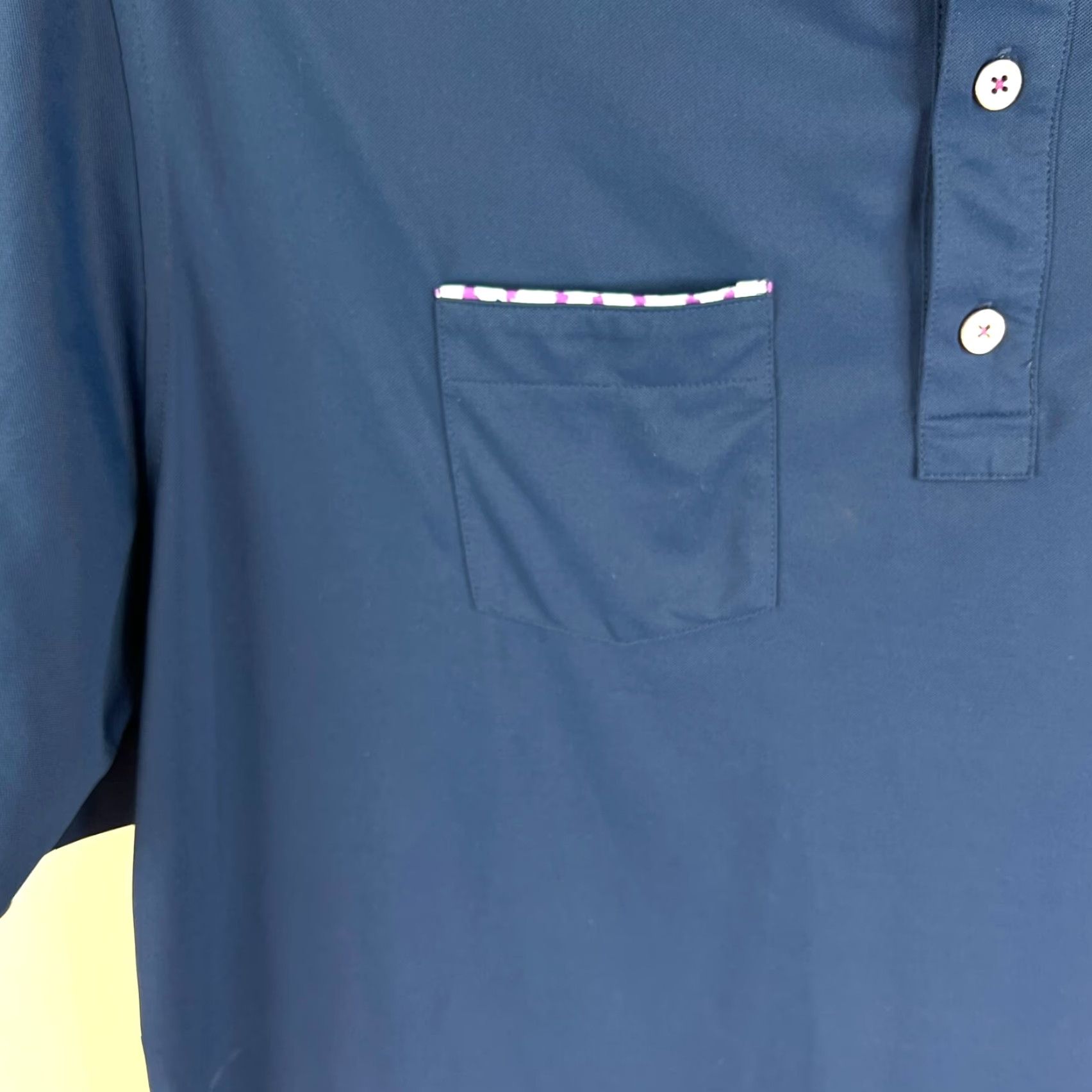 Footjoy FootJoy Polo Shirt Mens XL Blue Short Sleeve Knit Solid Logo Sports Golf Polo Size US XL / EU 56 / 4 - 2 Thumbnail