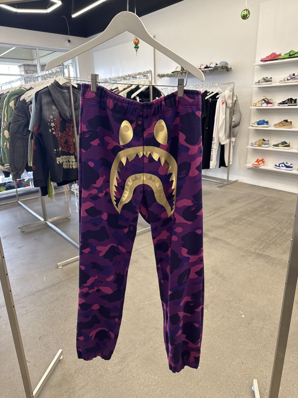 Bape Color Camo Shark Sweat Pants Grailed