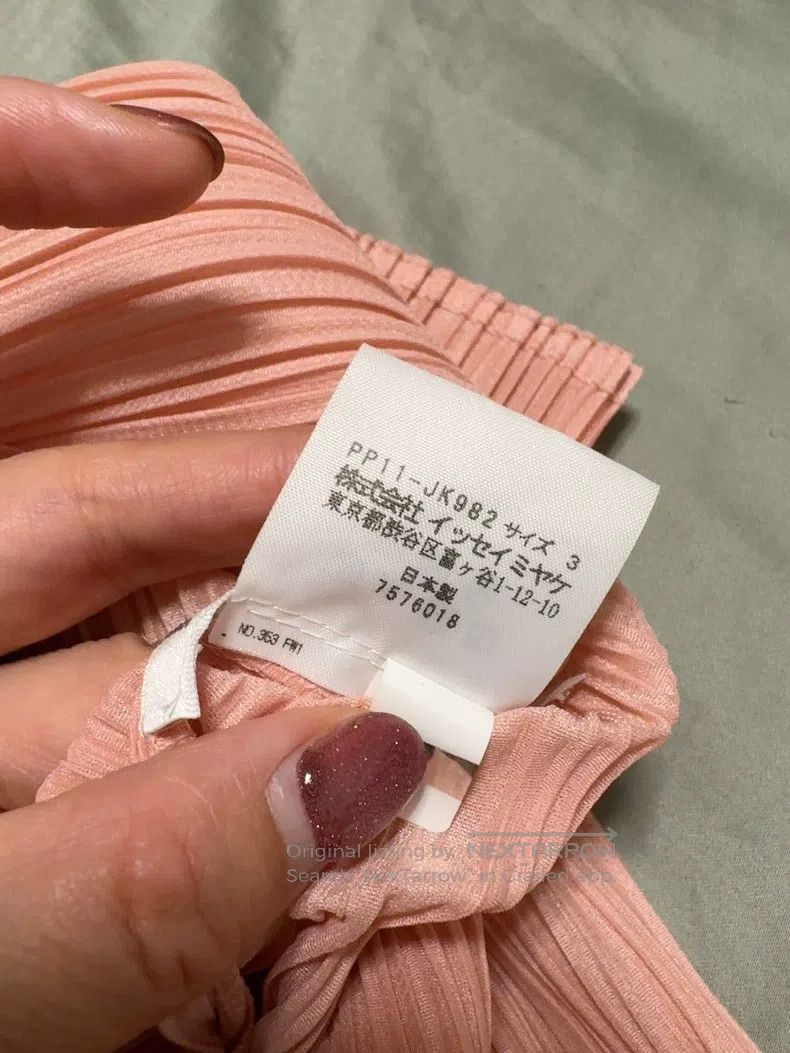 Issey Miyake Issey Miyake Pink Long-sleeve Top Size L / US 10 / IT 46 - 1 Thumbnail
