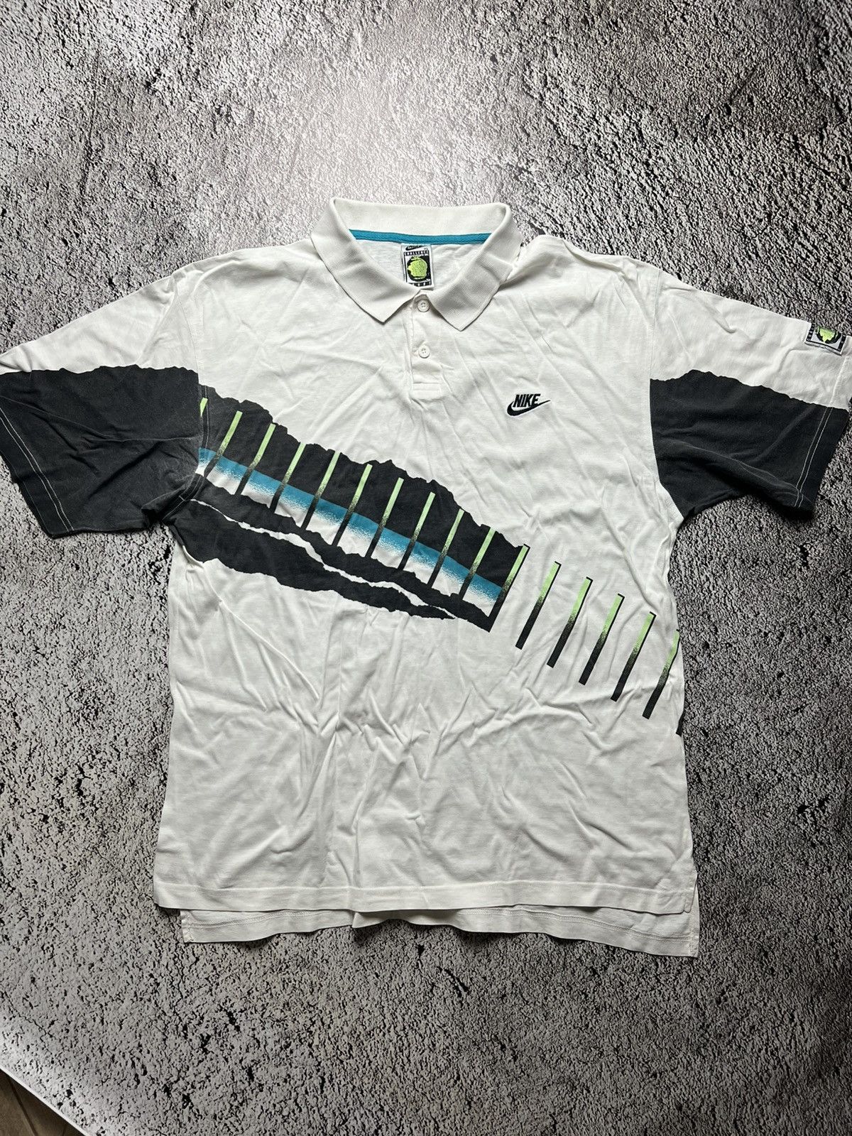 Nike VTG 90’s Nike challenge court polo Andre Agassi Size US XL / EU 56 / 4 - 1 Thumbnail