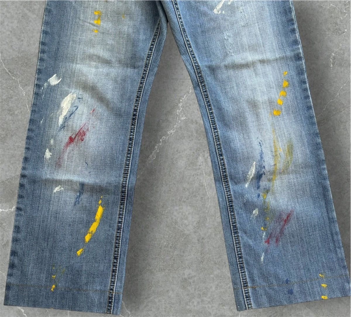 Dolce & Gabbana Dolce & Gabbana Paint Splatter Jeans Size 27" / US 4 / IT 40 - 8 Thumbnail