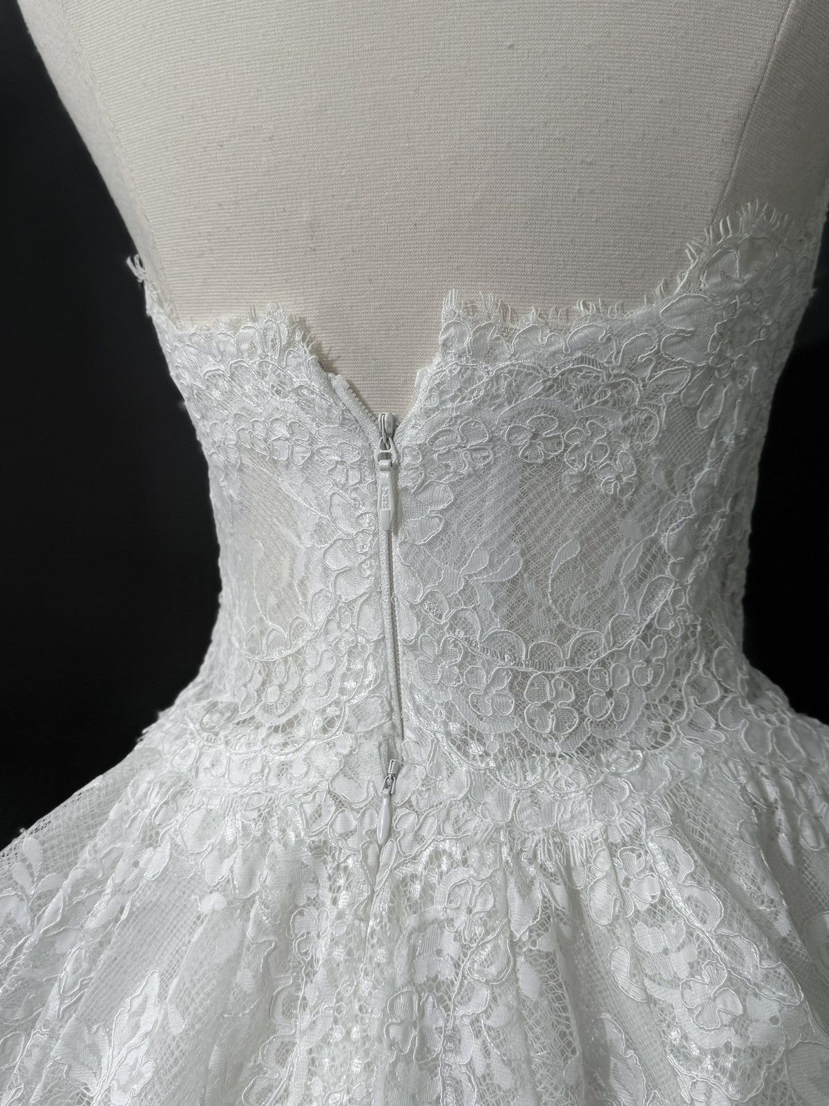 Other Preloved US 2 Anna Augusta French corded lace Bridal Gown Size XS / US 0-2 / IT 36-38 - 6 Thumbnail