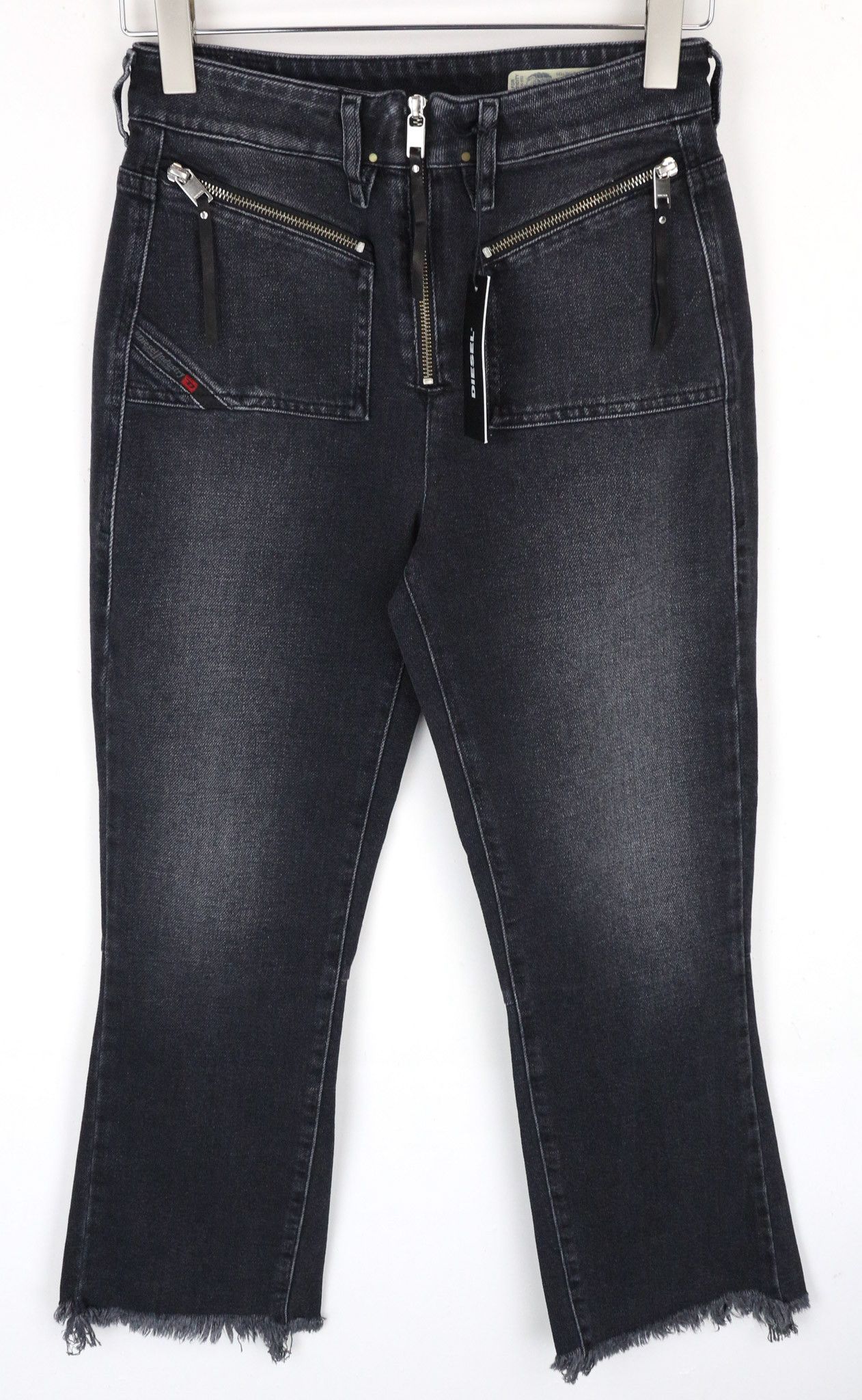 Diesel D-EARLIE 080AP W26/L32 Grey Zip Pocket Jeans 71554 Size 26" / US 2 / IT 38 - 1 Thumbnail