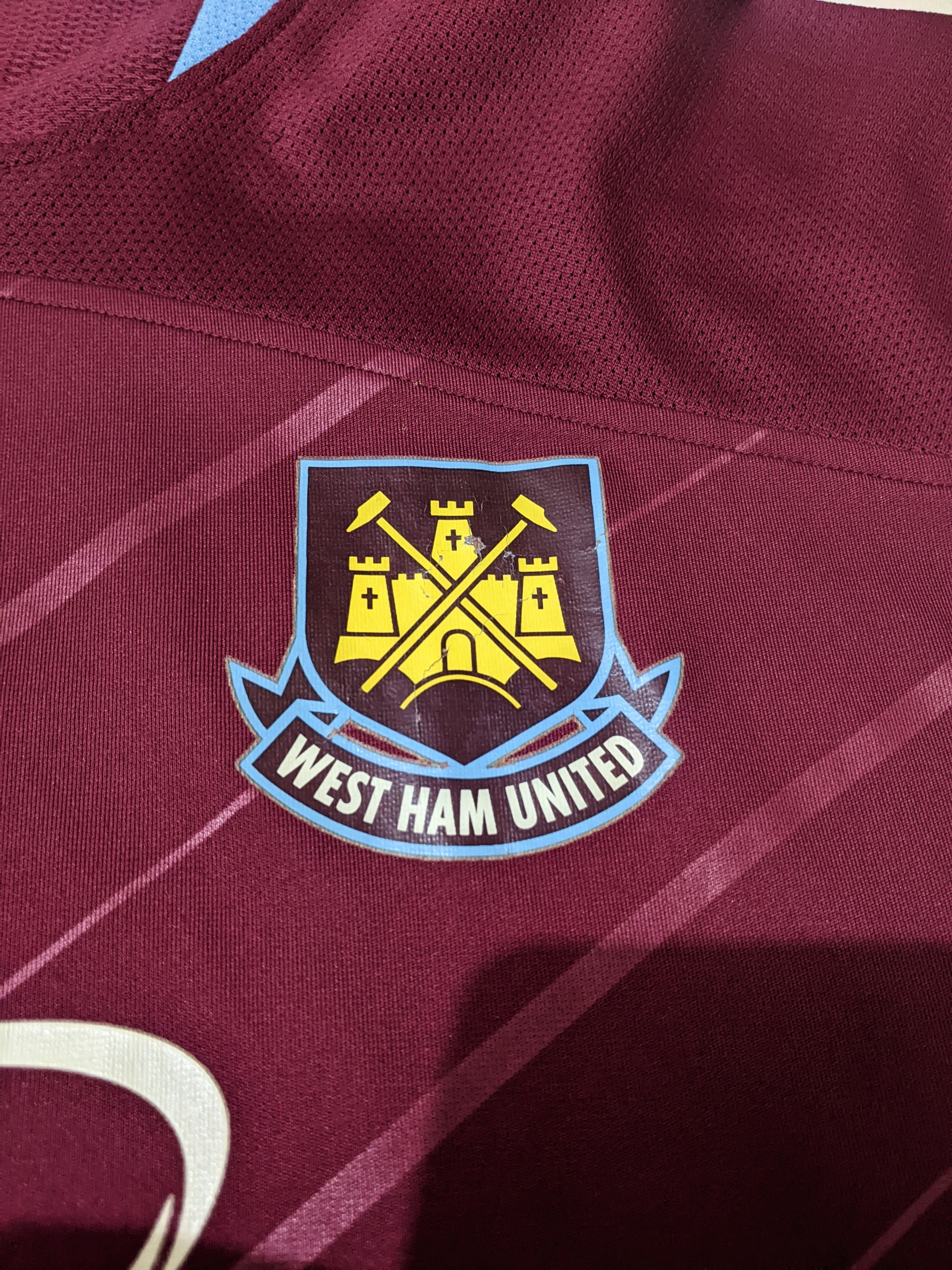 Reebok West ham 2005-07 home Tevez Jersey football shirt Size US L / EU 52-54 / 3 - 5 Thumbnail
