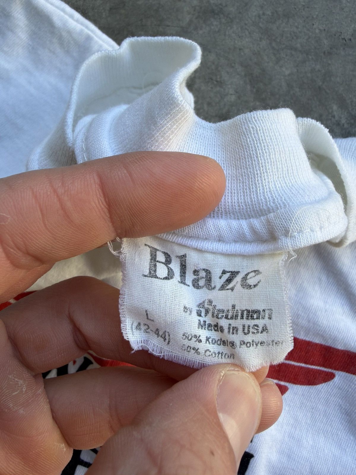 Red Wing True vintage 1970’s/80’s Red Wing Shoes Baby Tee USA Made Size US M / EU 48-50 / 2 - 3 Thumbnail