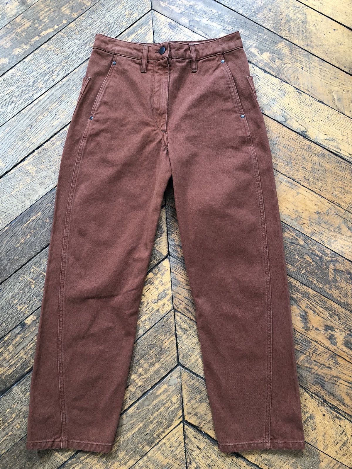 image of Lemaire Twisted Jeans Size 36 in Brown, Women's