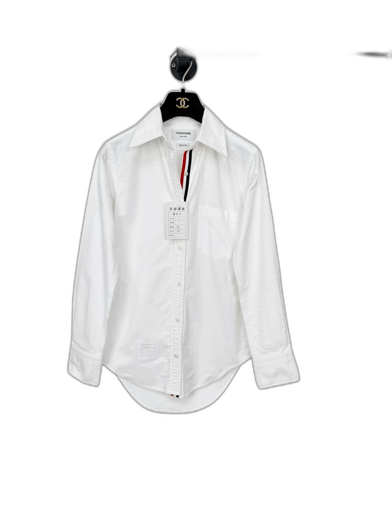 Thom Browne White Button-Up Shirt