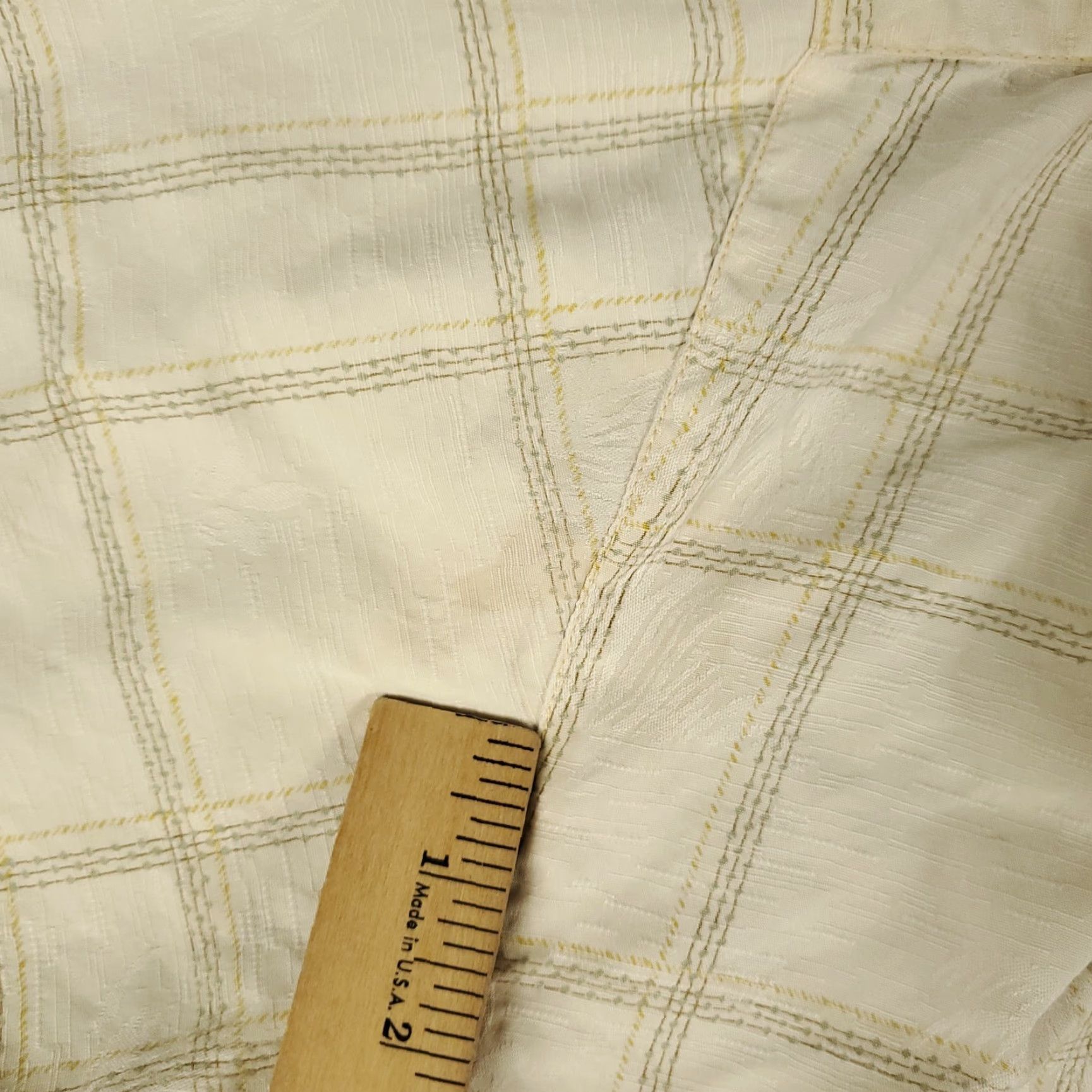 Tommy Bahama Tommy Bahama Silk Hawaiian Shirt Mens Large Beige Plaid Short Sleeve Button-Up Aloha Classic Size US L / EU 52-54 / 3 - 4 Thumbnail