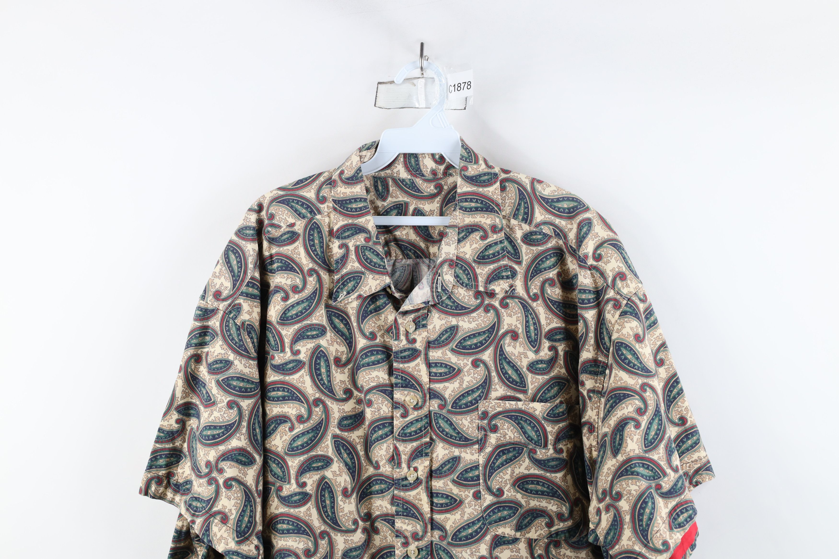 Vintage Vintage 90s Streetwear Short Sleeve Collared Button Shirt Size US XXL / EU 58 / 5 - 2 Thumbnail