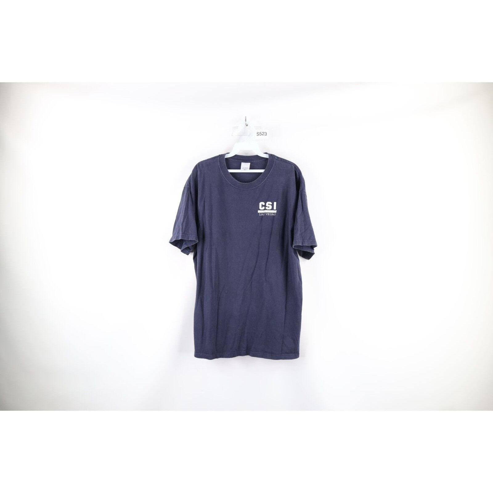 Vintage Vintage Streetwear Faded Spell Out CSI Las Vegas T-Shirt Size US XL / EU 56 / 4 - 1 Thumbnail