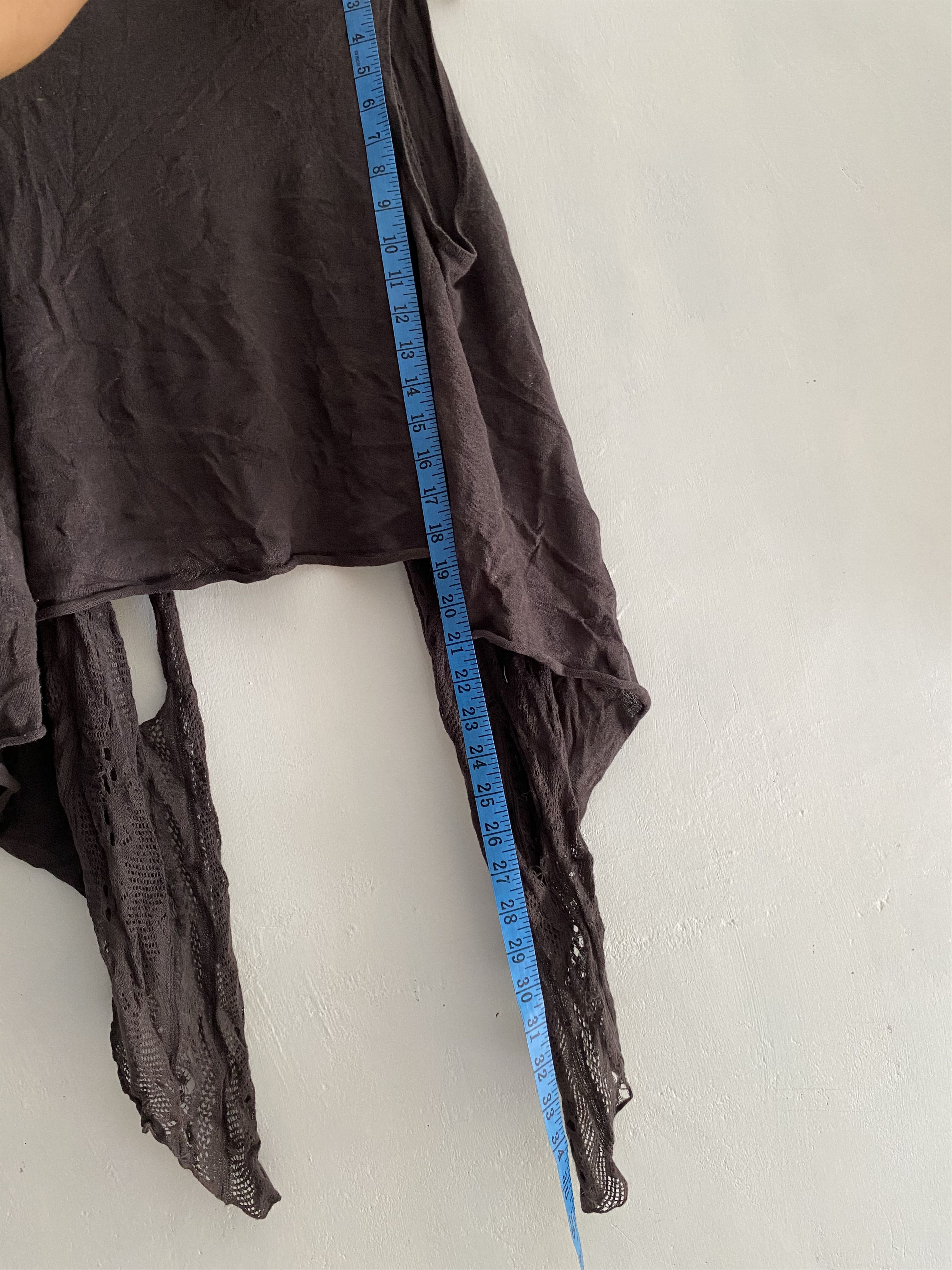 If Six Was Nine × Japanese Brand × Le Grande Bleu (L.G.B.) cepo distressed grunge cut out knit lgb style Size US M / EU 48-50 / 2 - 9 Thumbnail