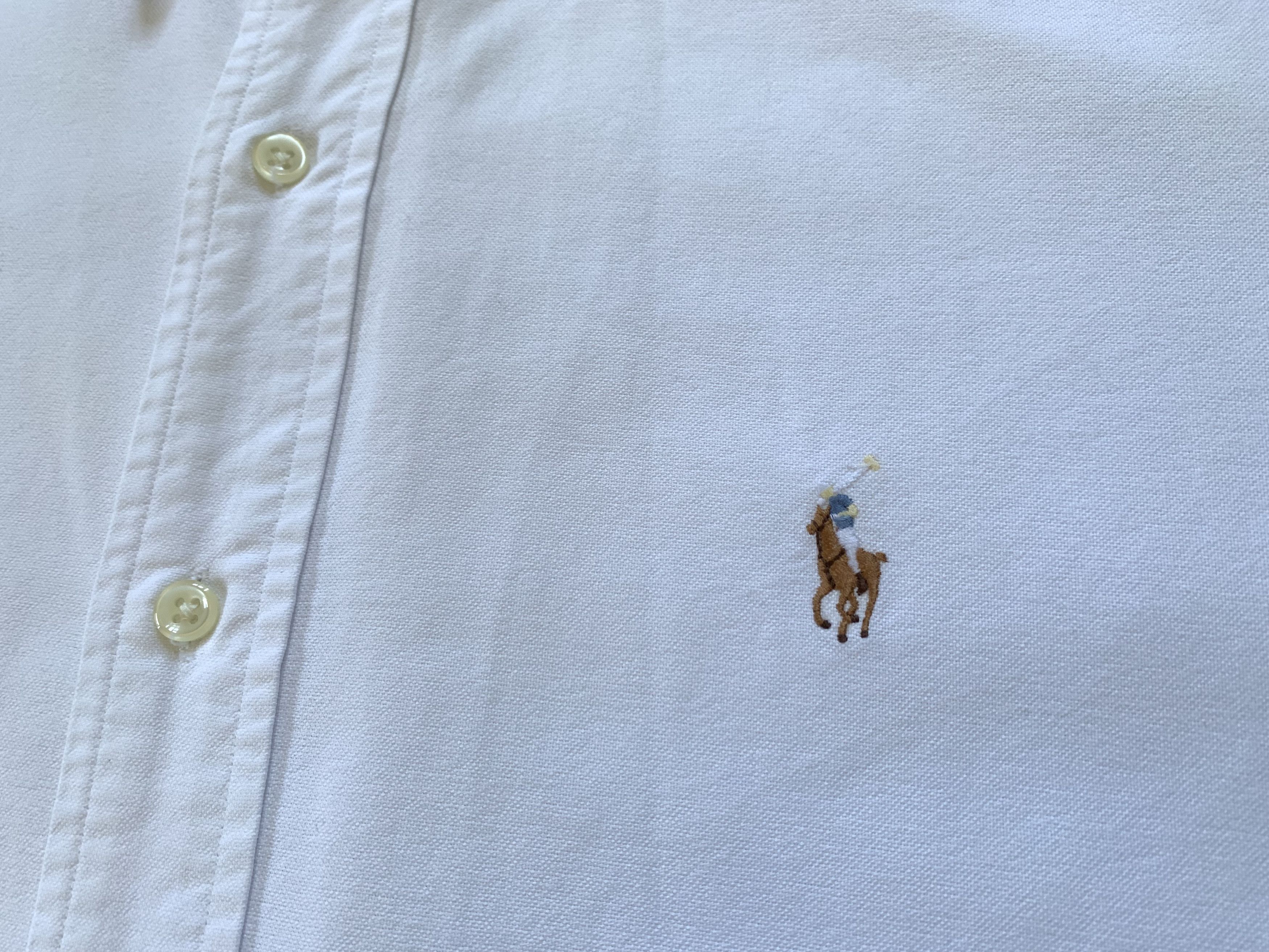 Polo Ralph Lauren Polo Ralph Lauren Blake White Cotton Short Sleeve Shirt Size US L / EU 52-54 / 3 - 5 Thumbnail