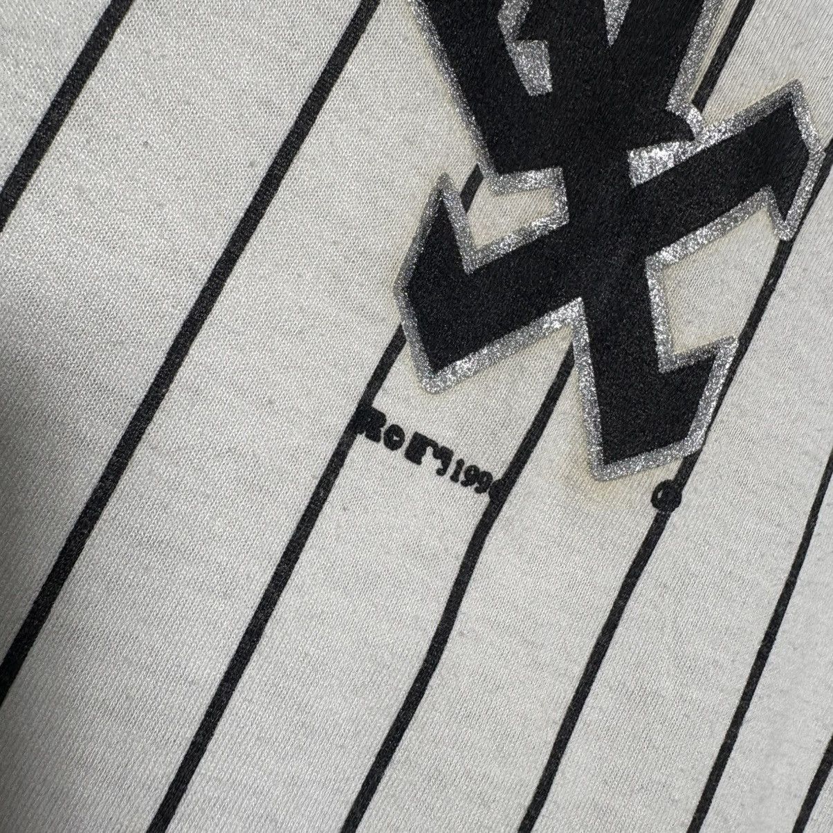 MLB × Russell Athletic × Vintage Vintage 90s White Sox Chicago Striped Baseball Russell Tee Size US M / EU 48-50 / 2 - 4 Thumbnail