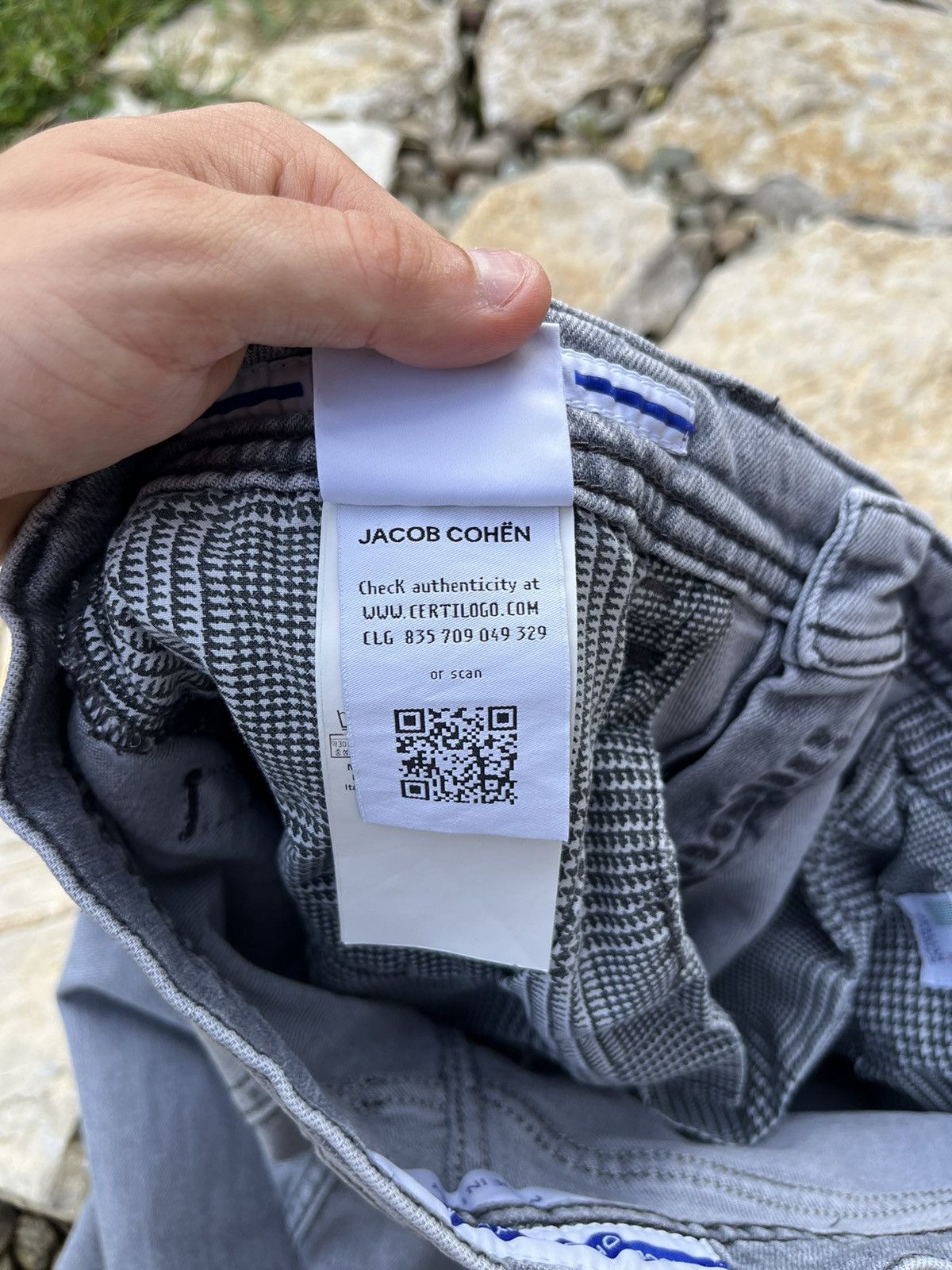 Jacob Cohen Jacob Cohën light grey handmade jeans denim pants trousers Size US 31 - 21 Thumbnail