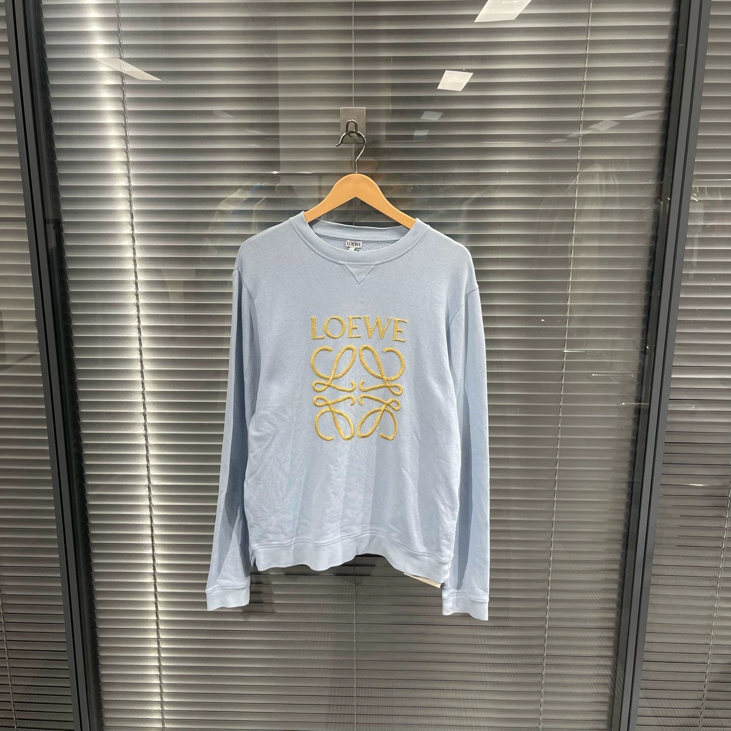 Loewe Blue Embroidered Long Sleeve Sweatshirt Size US M / EU 48-50 / 2 - 1 Thumbnail