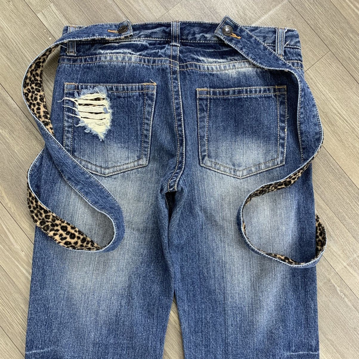 If Six Was Nine × Japanese Brand × Le Grande Bleu (L.G.B.) Ifsixwasnine Style💥Chip Clip Leopard Distressed Faded Jeans Size US 29 - 11 Thumbnail