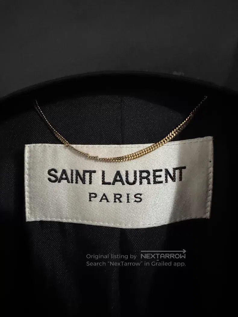 Saint Laurent Paris Saint Laurent Paris Double Breasted Gold Thread Contrastin Size M / US 6-8 / IT 42-44 - 6 Thumbnail