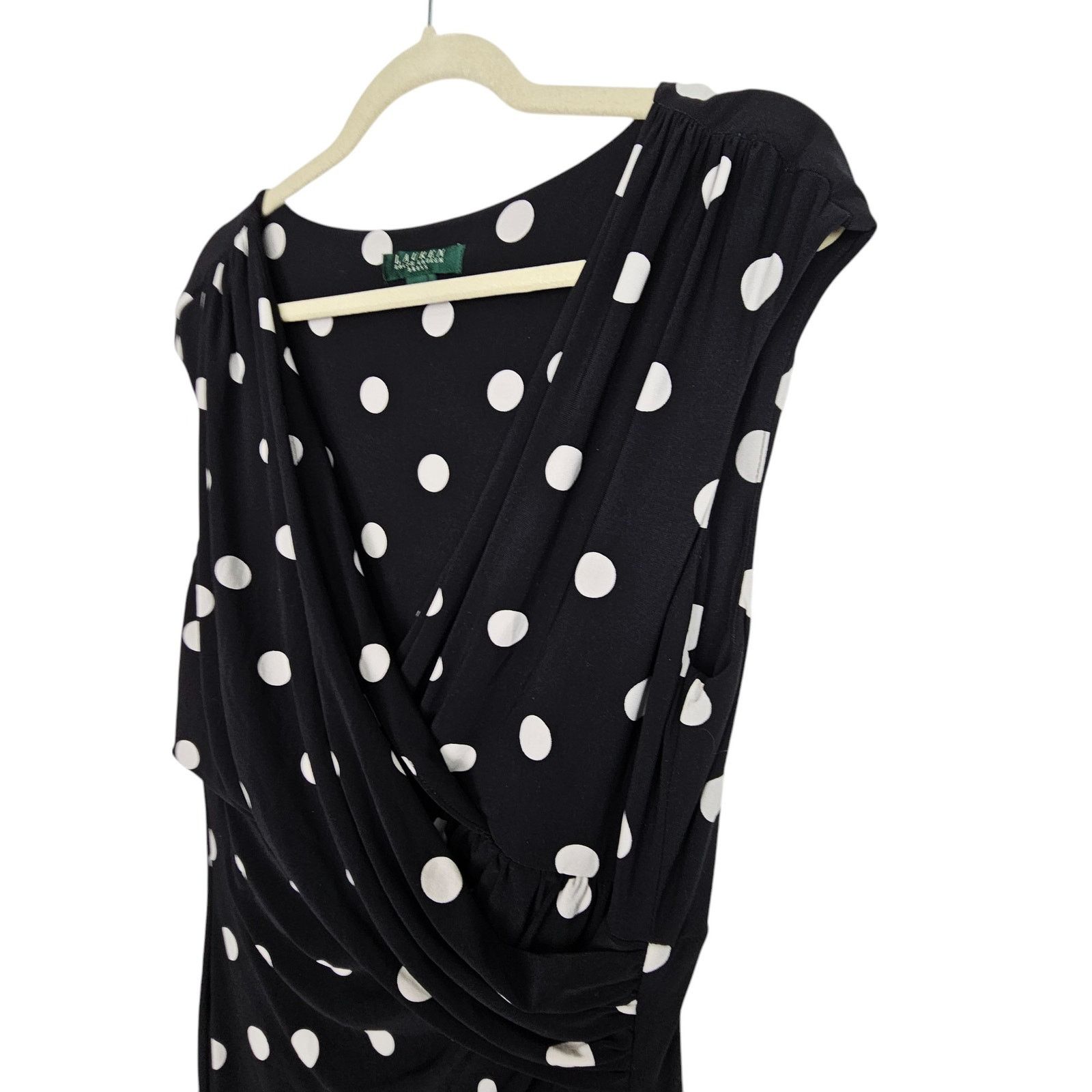 Lauren Ralph Lauren Lauren Ralph Lauren Womens Sheath Dress Classic Polka Dot 16 Size XXL / US 16-18 / IT 52-54 - 4 Thumbnail