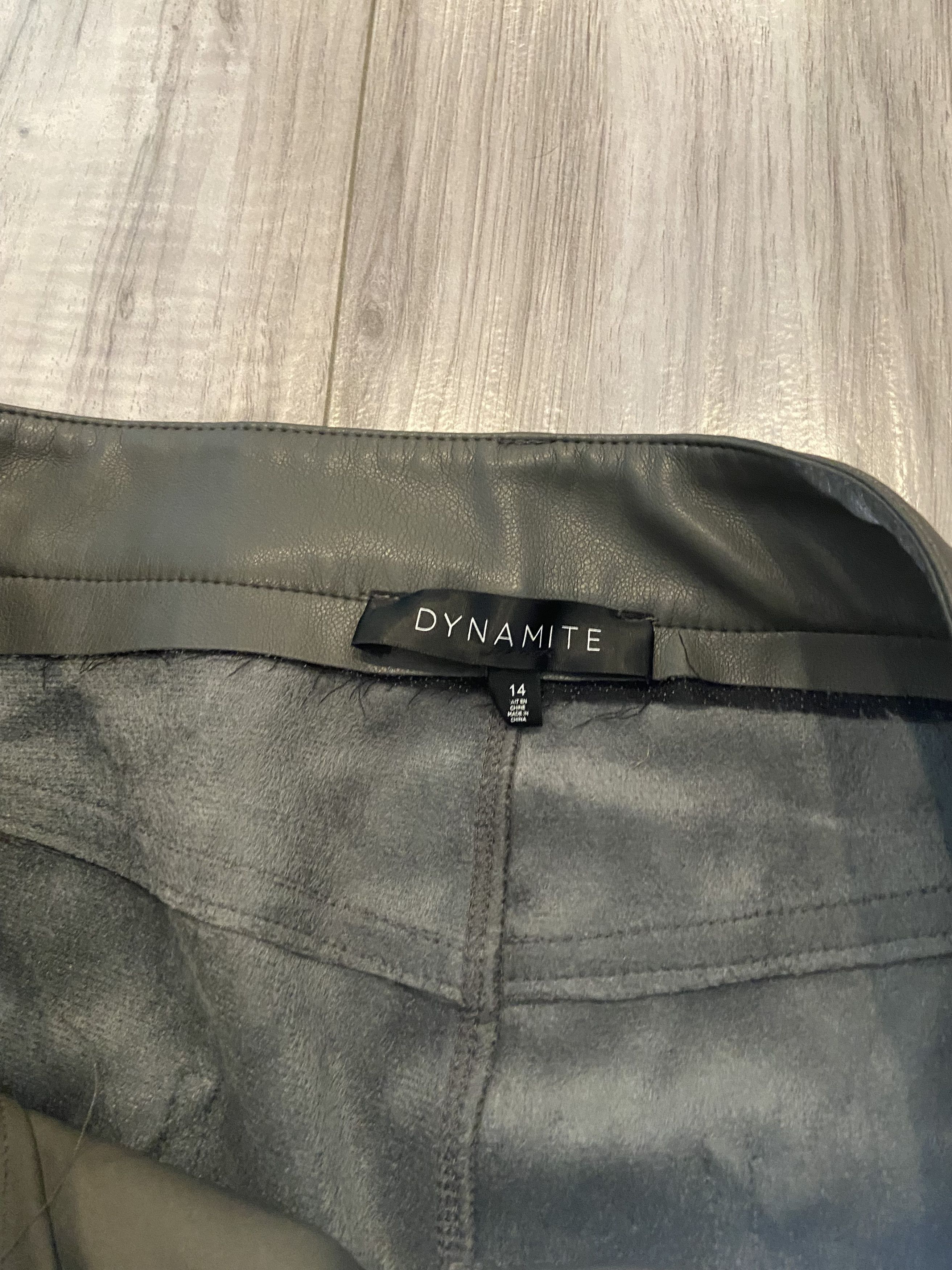 Garage DYNAMITE FAUX LEATHER PANTS Size 36" / US 14 / IT 50 - 4 Thumbnail
