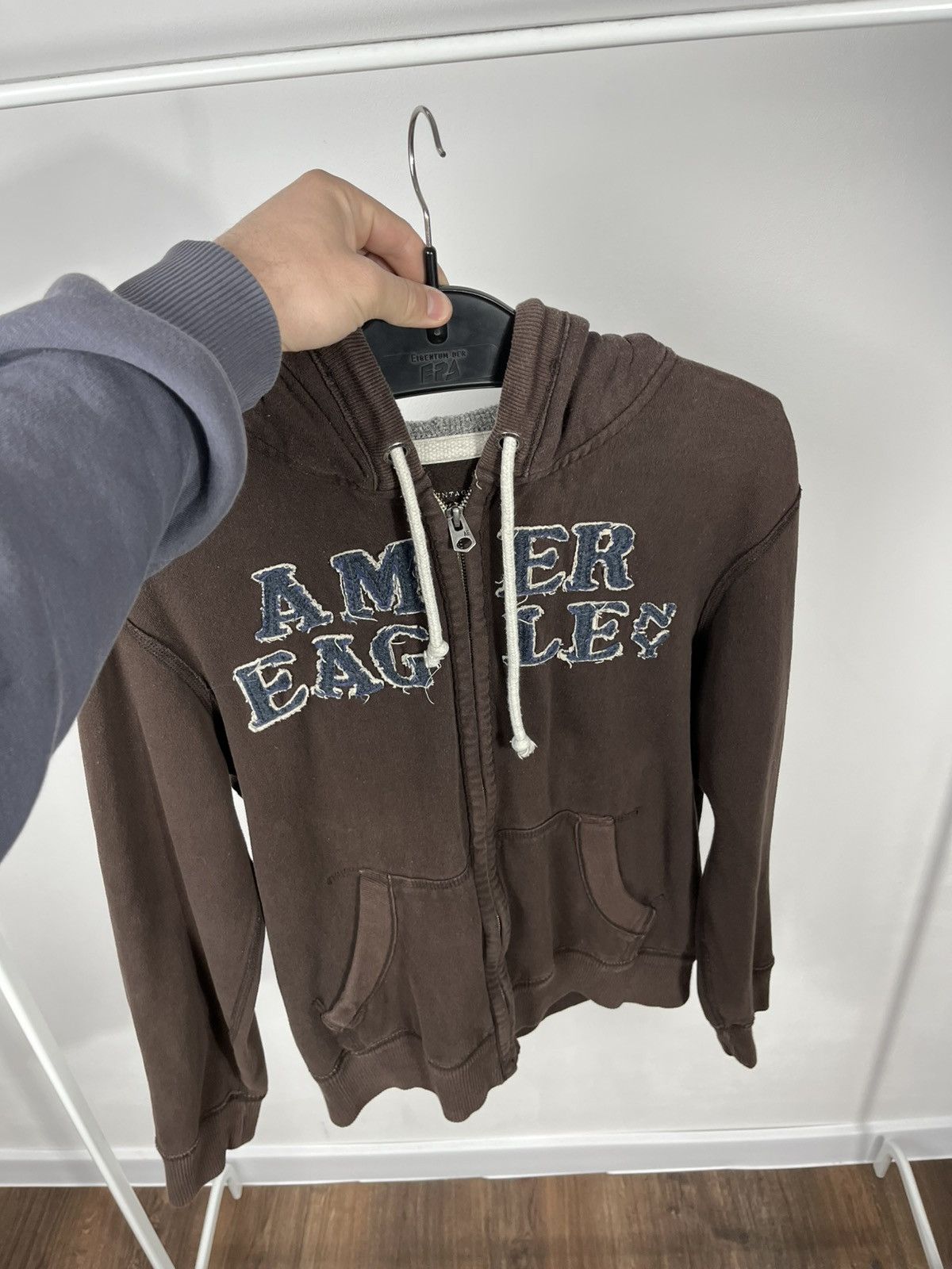 Other Vintage American Eagle Hoodie Zip Up Distressed M Faded Men Size US M / EU 48-50 / 2 - 15 Thumbnail