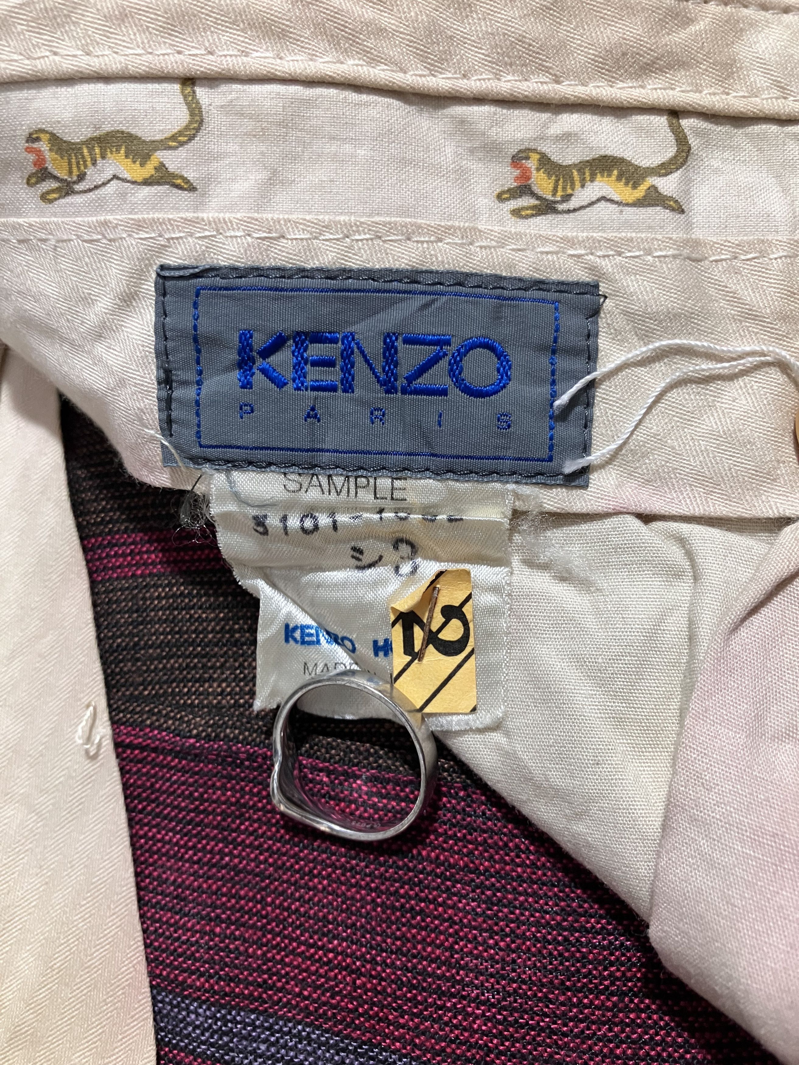 If Six Was Nine × Kenzo 90's Vintage Kenzo Stripe Trouser Size US 34 / EU 50 - 3 Thumbnail