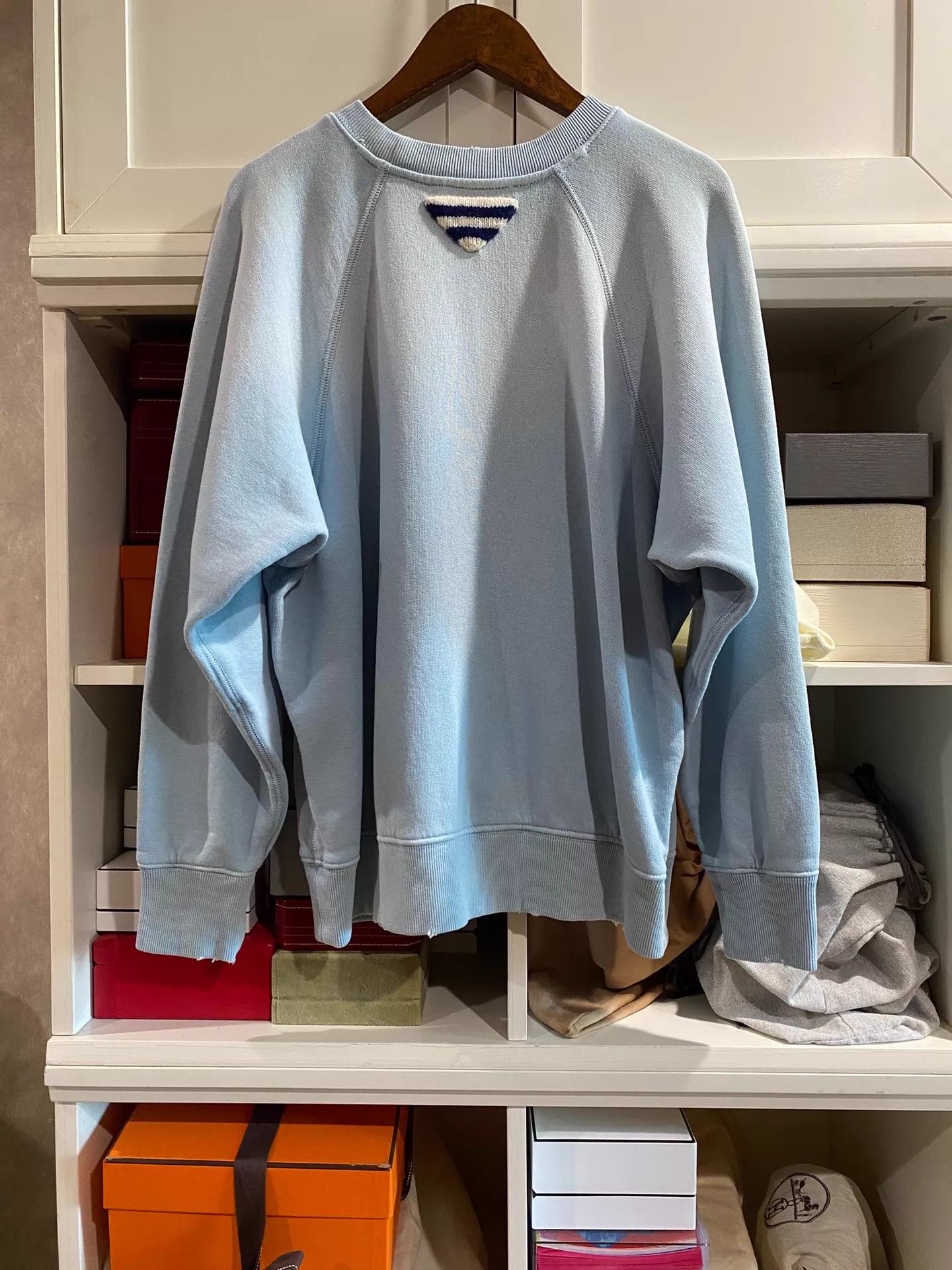 Prada Prada Distressed Logo Sweatshirt S Size S / US 4 / IT 40 - 2 Thumbnail
