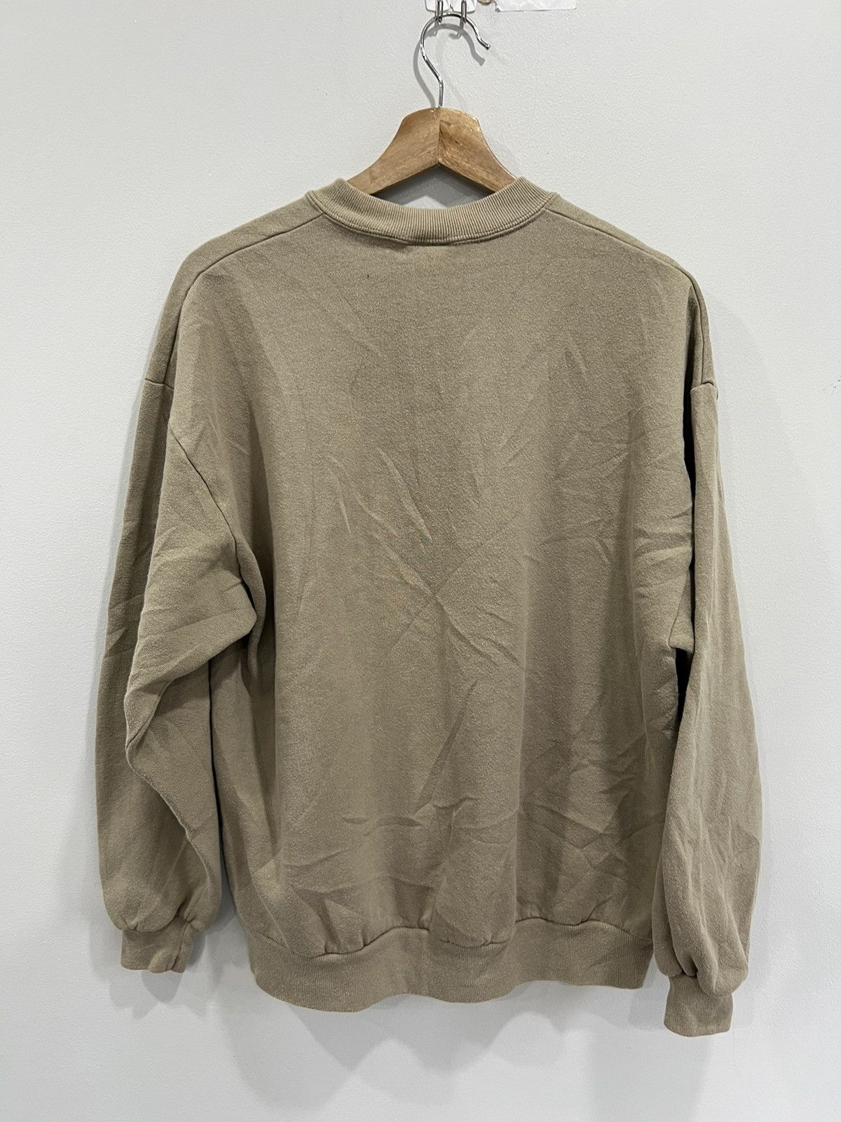 Vintage Vintage 90s Blank Sweater Sweatshirt Tan Brown Size US XL / EU 56 / 4 - 2 Thumbnail