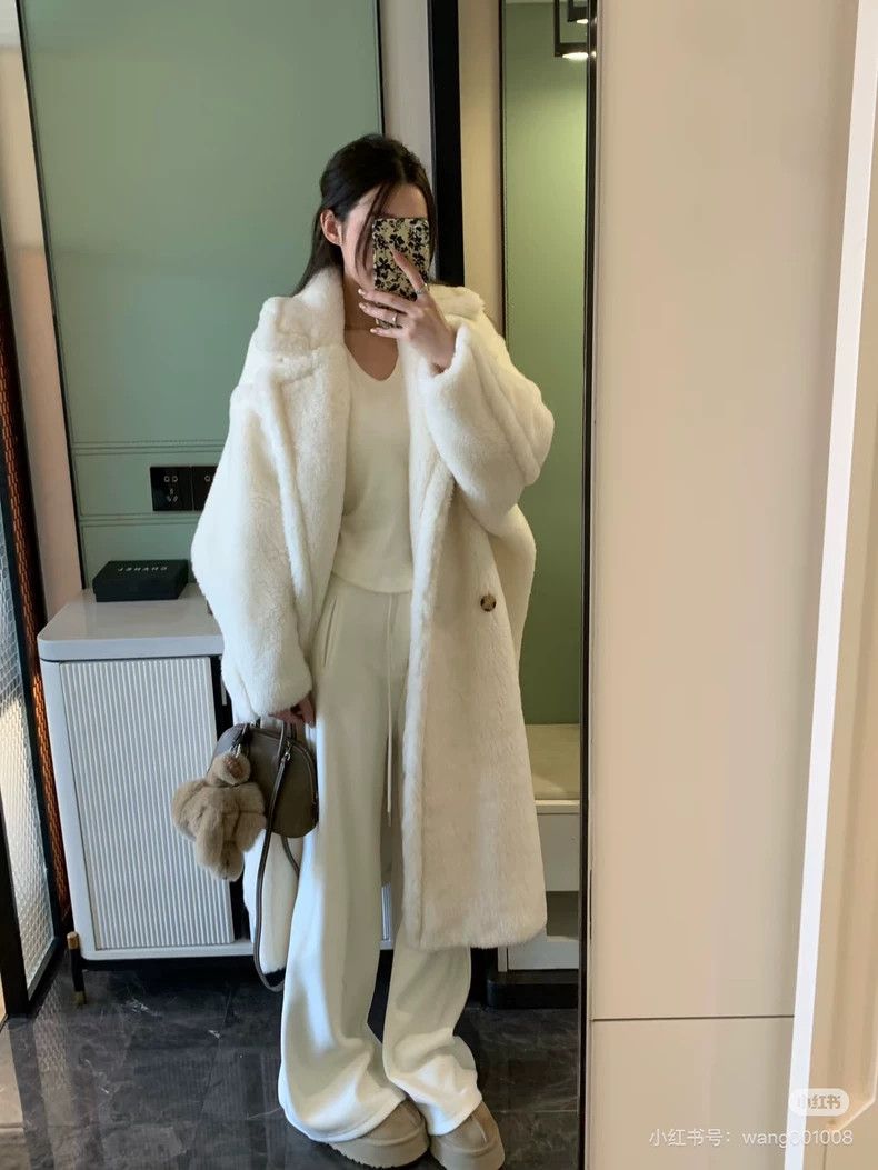 Max Mara Max Mara Teddy Bear White Coat Size S / US 4 / IT 40 - 9 Thumbnail