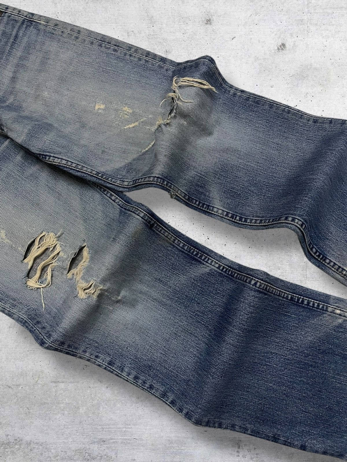Levi's Vintage Clothing VINTAGE 502 LEVIS USA DESIGNER 90S RIPPED OG GRUNGE DENIM Size US 30 / EU 46 - 6 Thumbnail