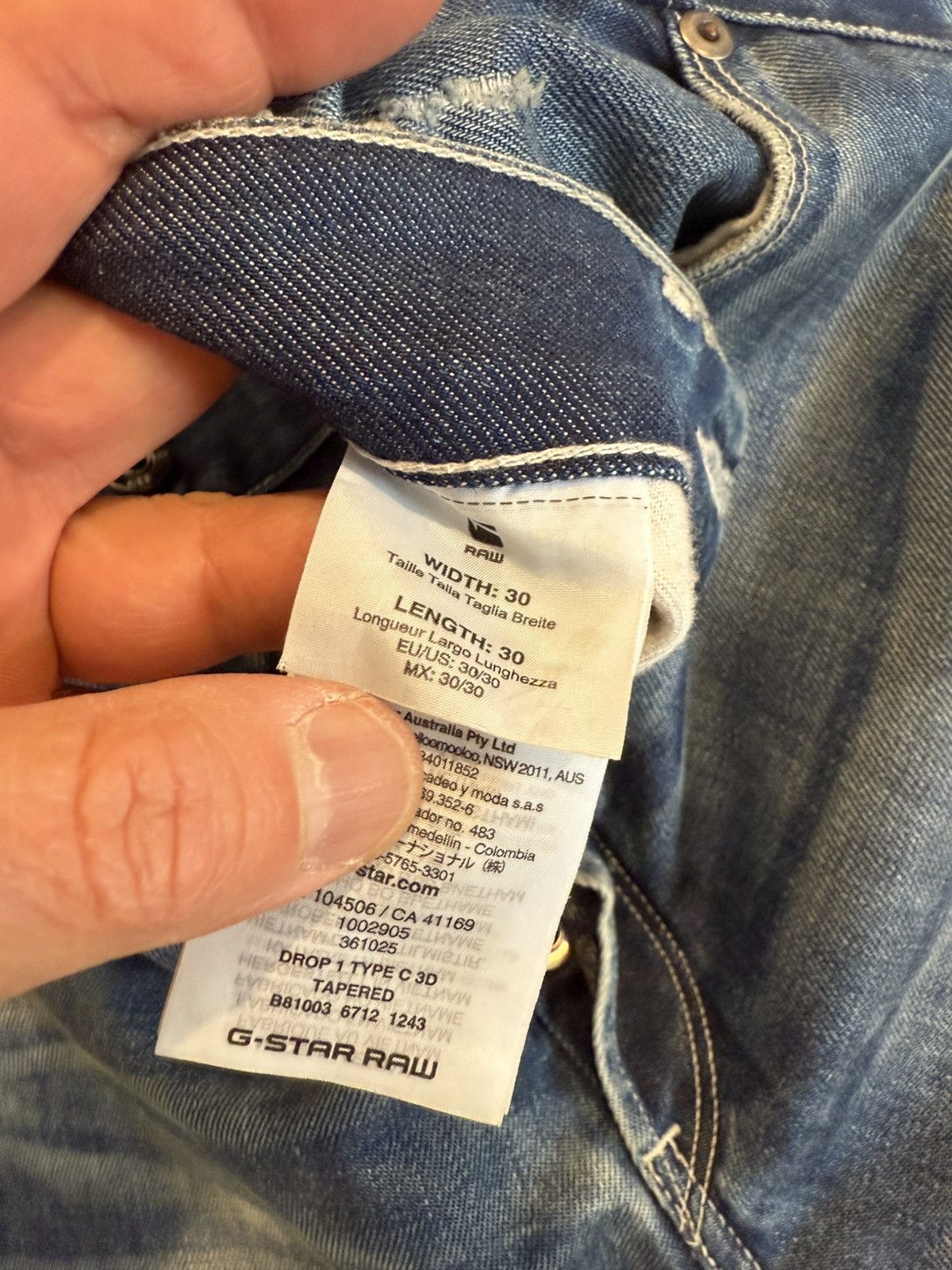 G-Star Gstar denim Size US 30 / EU 46 - 4 Thumbnail