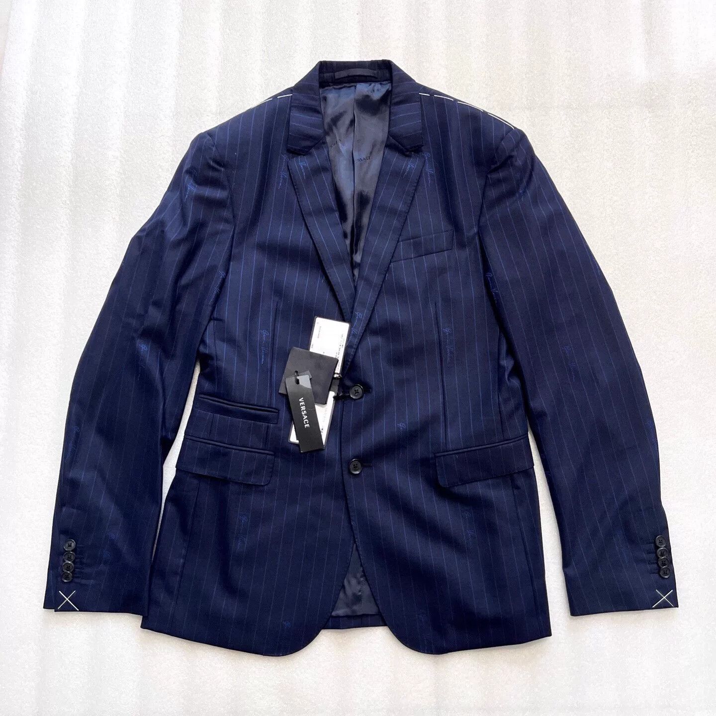 Versace Versace Men's Wool Suit Jacket Size US M / EU 48-50 / 2 - 1 Thumbnail
