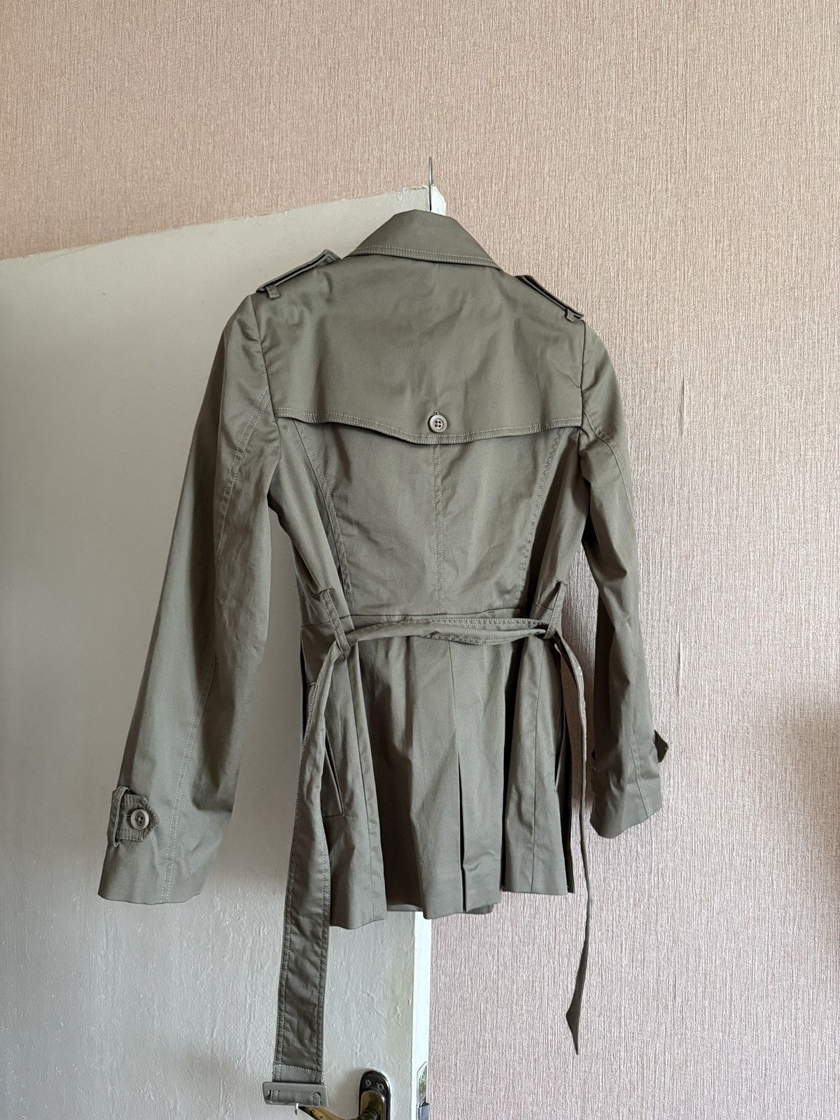 Other Vintage John Ashfield Girl Trench Coat Womens Belted Jacket Size M / US 6-8 / IT 42-44 - 9 Thumbnail
