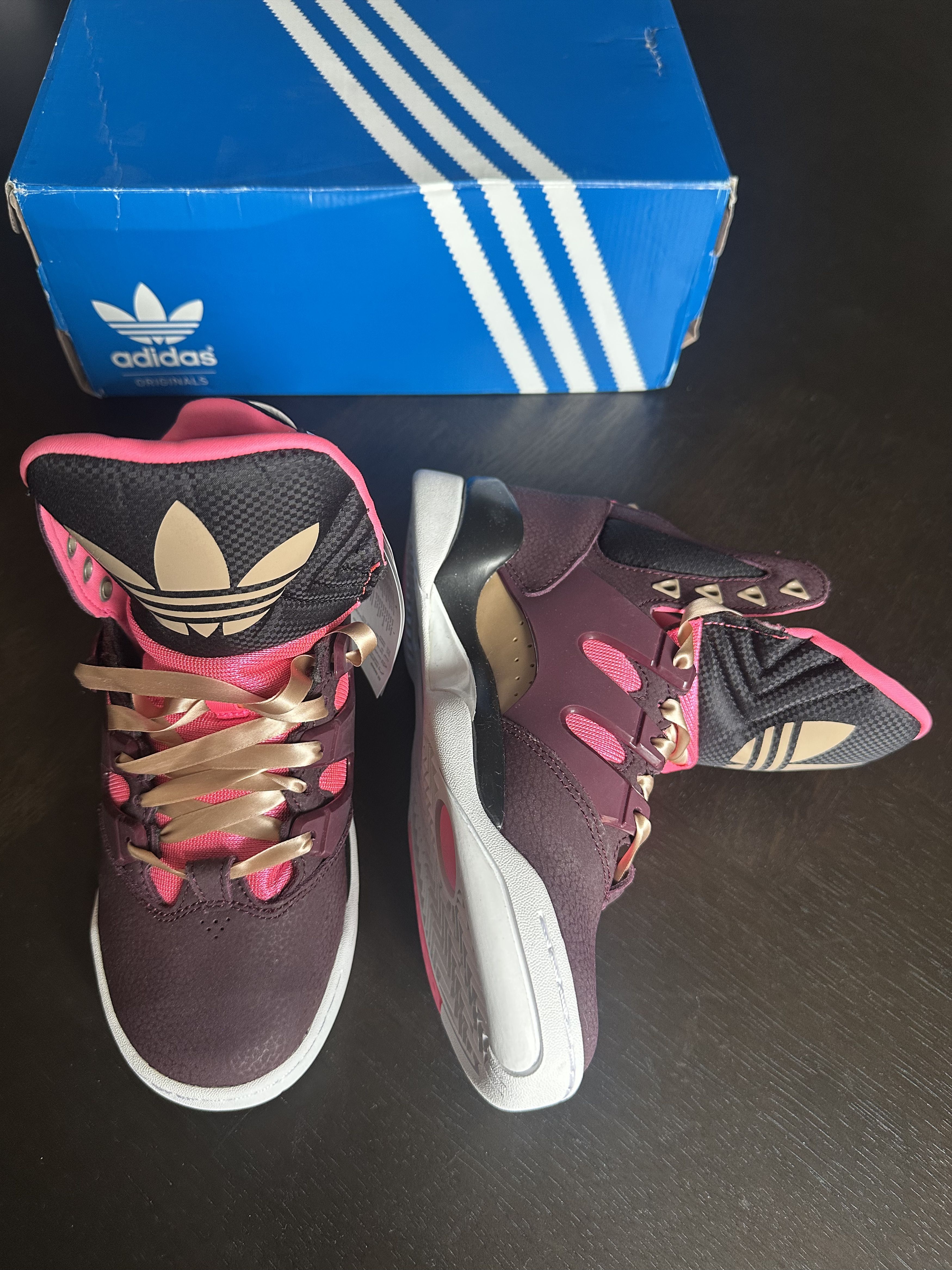 Adidas Adidas GLC Hi-Tops Q32921 Maroon – DS / Size US 6 Women Size US 6 / IT 36 - 2 Thumbnail