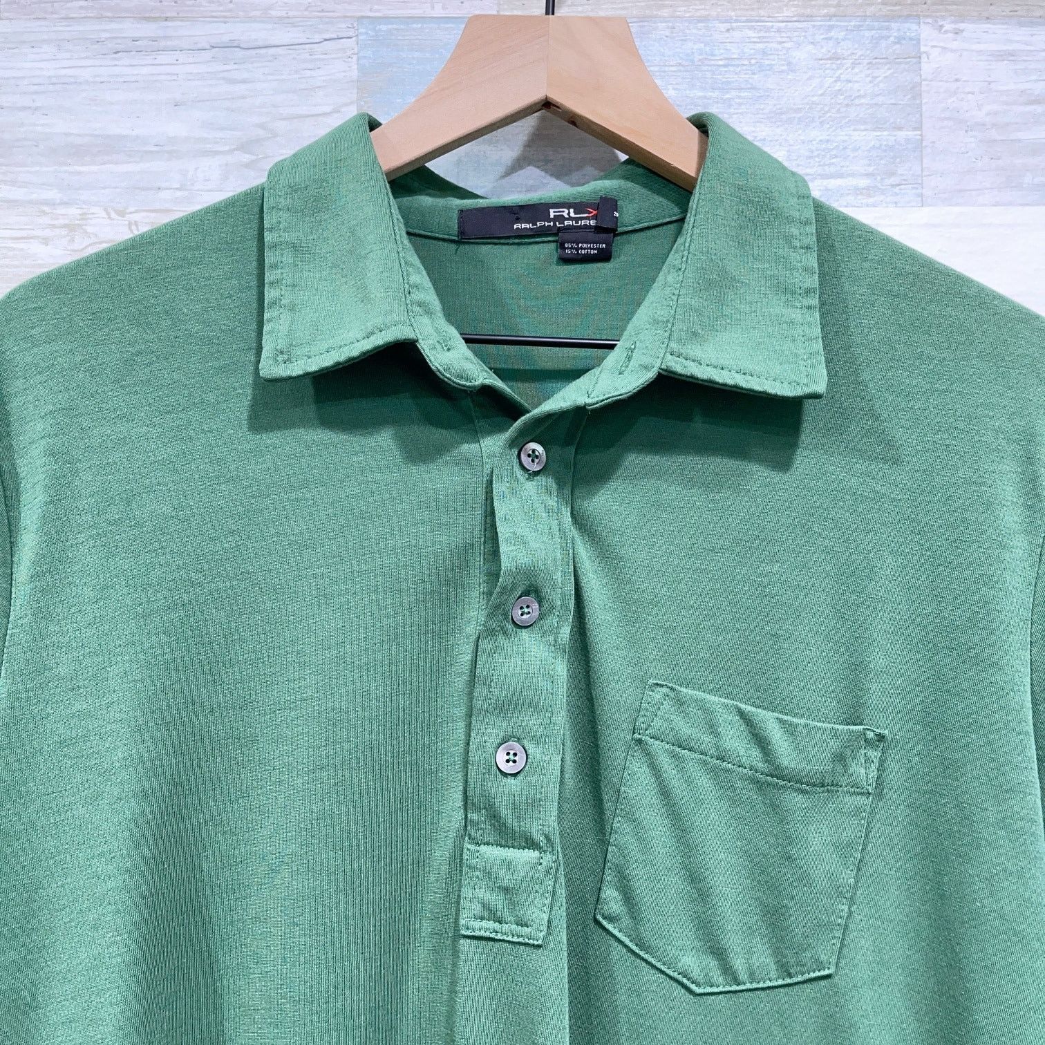 RLX Ralph Lauren Ralph Lauren RLX Golf Jersey Knit Polo Shirt Green Mens L Size US L / EU 52-54 / 3 - 2 Thumbnail