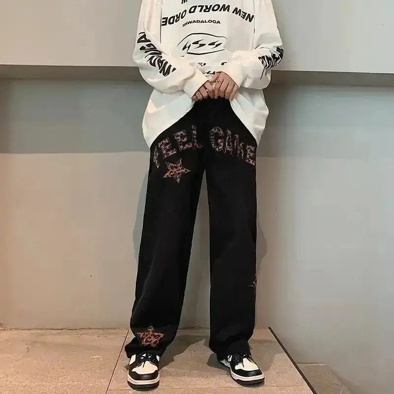 Japanese Brand Star Embroidered Jeans Men's Size US 32 / EU 48 - 4 Thumbnail