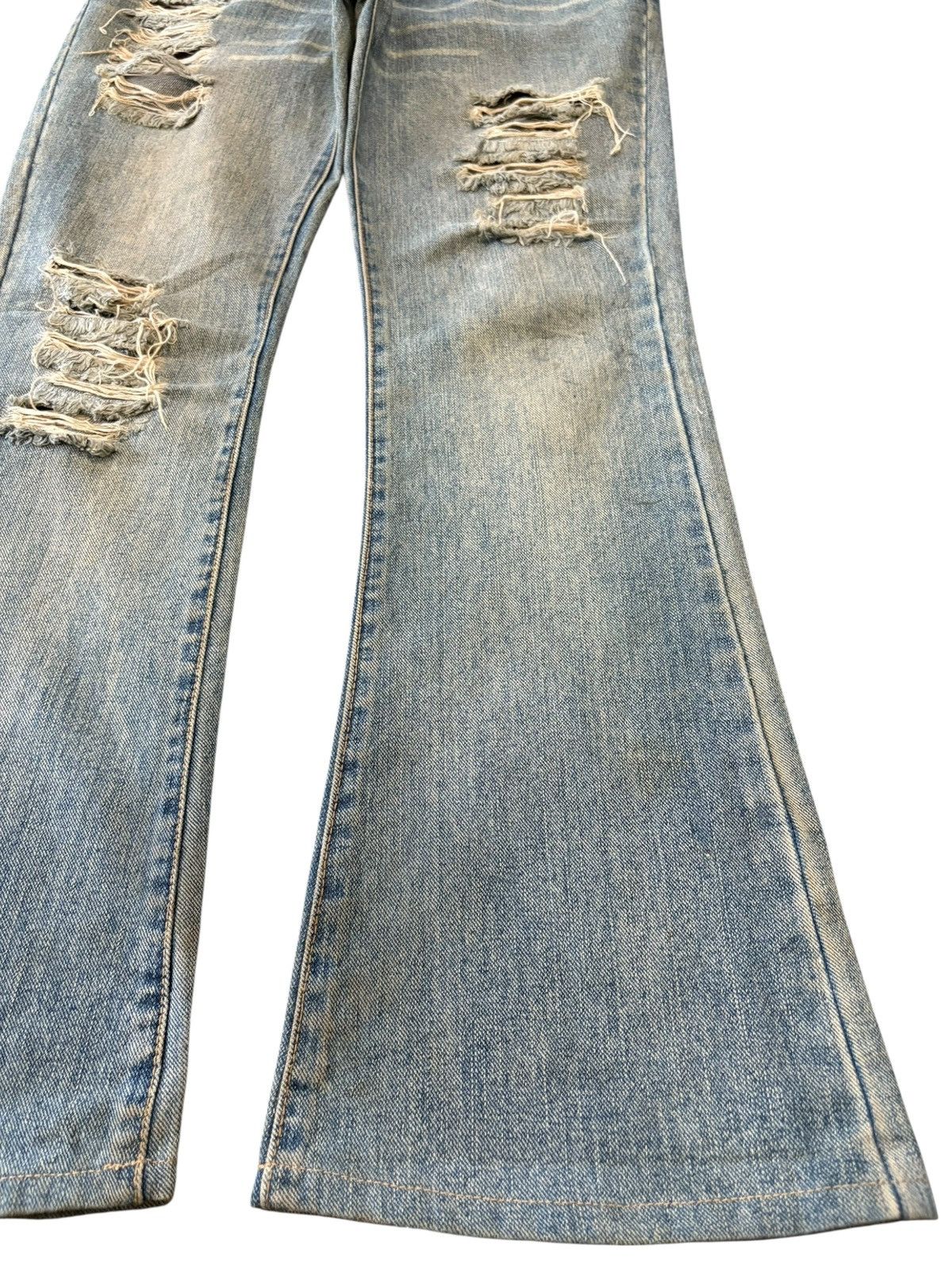 Hysteric Glamour Vintage Japanese Brand Mud Wash Distressed Flare Jeans Size US 28 / EU 44 - 7 Thumbnail