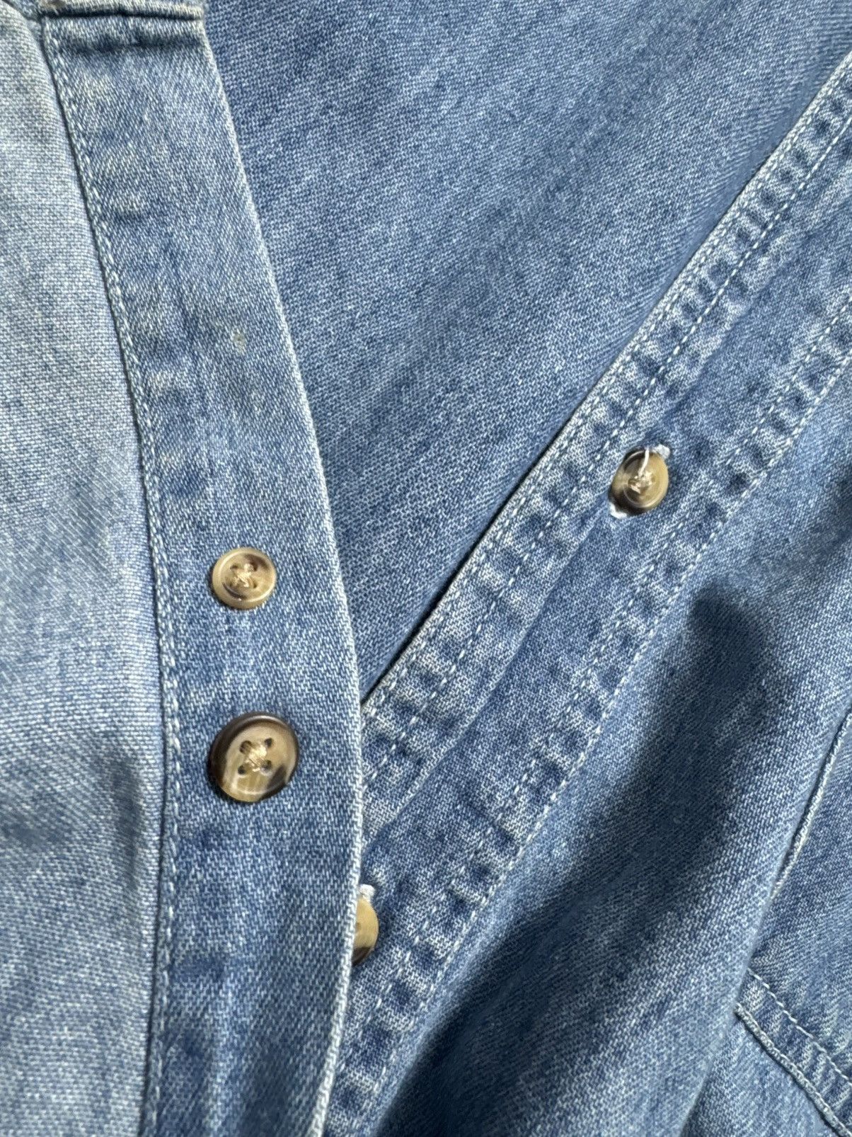 Polo Ralph Lauren Polo Ralph Lauren Vintage 80’s Denim Short Sleeve Shirt Size US L / EU 52-54 / 3 - 7 Thumbnail