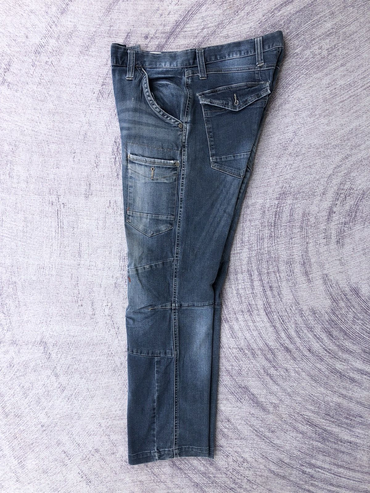Jean × Vintage Vintage Distressed Jeans Bush Pocket/Cargo pants Size US 30 / EU 46 - 21 Thumbnail