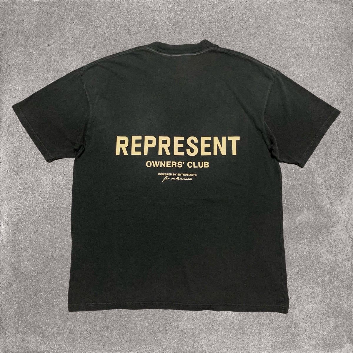 Represent Medium Owners Club Stained Black Tee