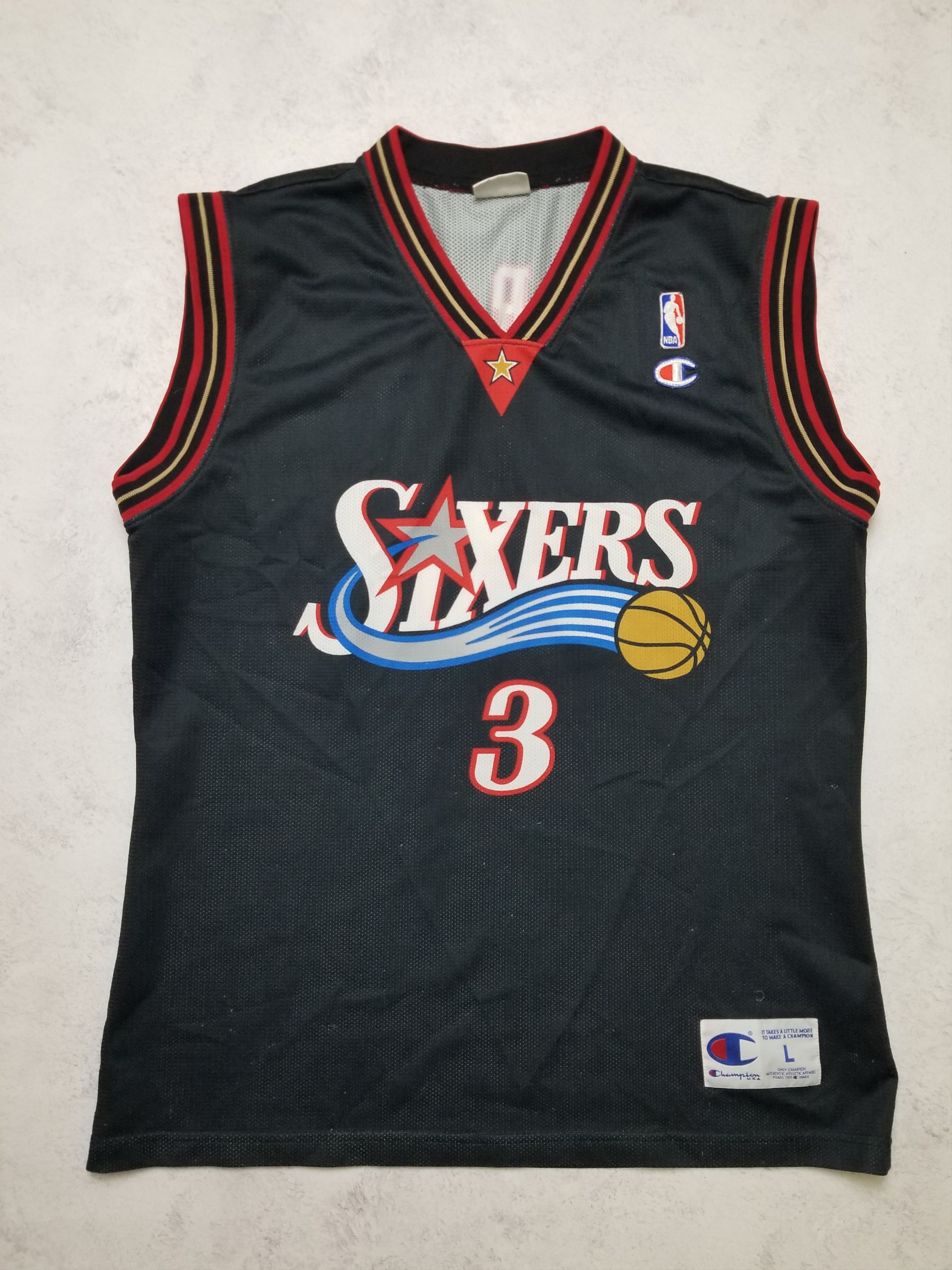 Champion NBA Vintage Allen Iverson #3 Sixers Champion Jersey Size US L / EU 52-54 / 3 - 1 Thumbnail