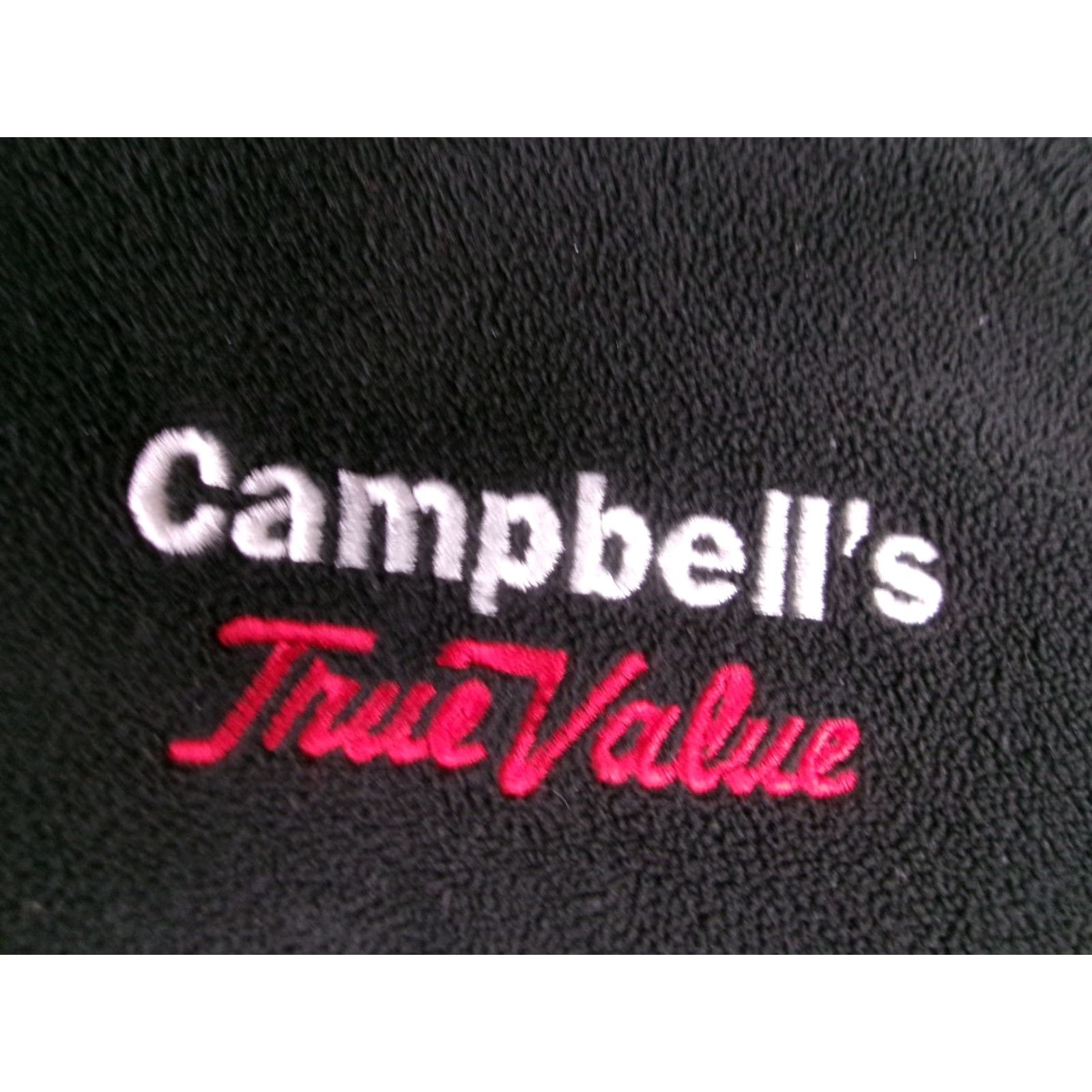 Vintage Campbells TrueValue Jacket Men Small Black Full Zip Fleece Embroidered Size US S / EU 44-46 / 1 - 3 Thumbnail