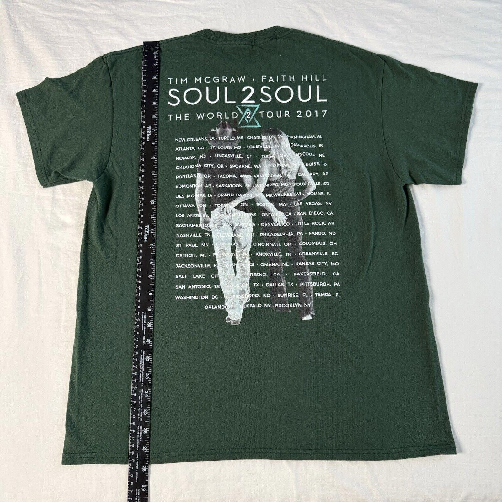 Designer 2017 McGraw & Hill Soul 2 Soul World Tour T-Shirt Size L Size US L / EU 52-54 / 3 - 8 Thumbnail