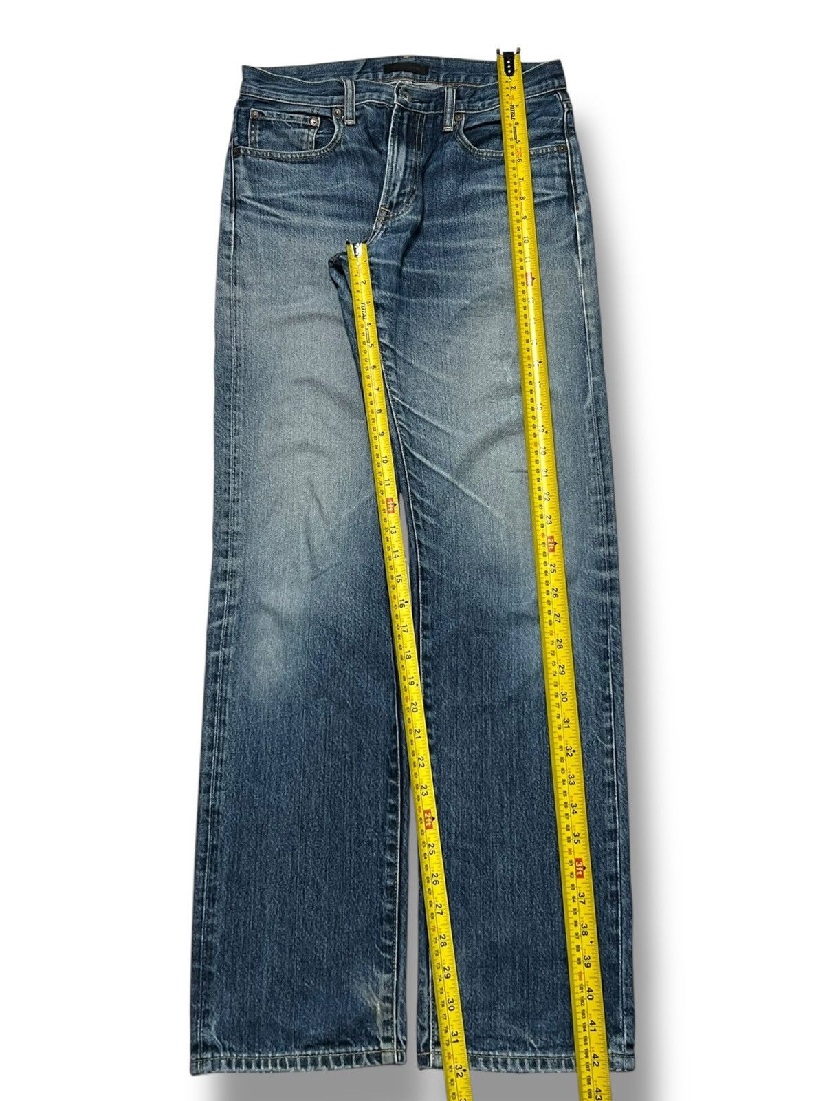 Uniqlo Vintage Uniqlo Japan - Faded Wash Jeans Size US 32 / EU 48 - 13 Thumbnail