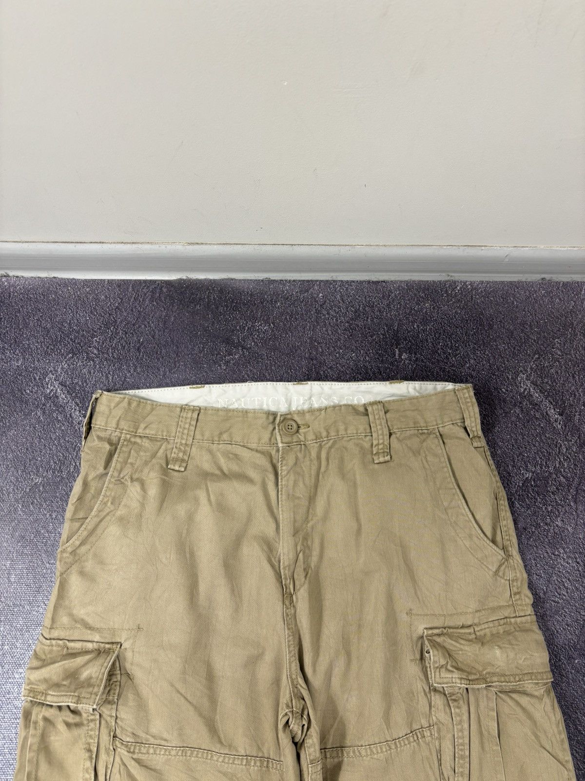 Nautica Vintage Nautica Y2K Beige Utility Hype Outdoor Cargo Shorts Size US 36 / EU 52 - 7 Thumbnail