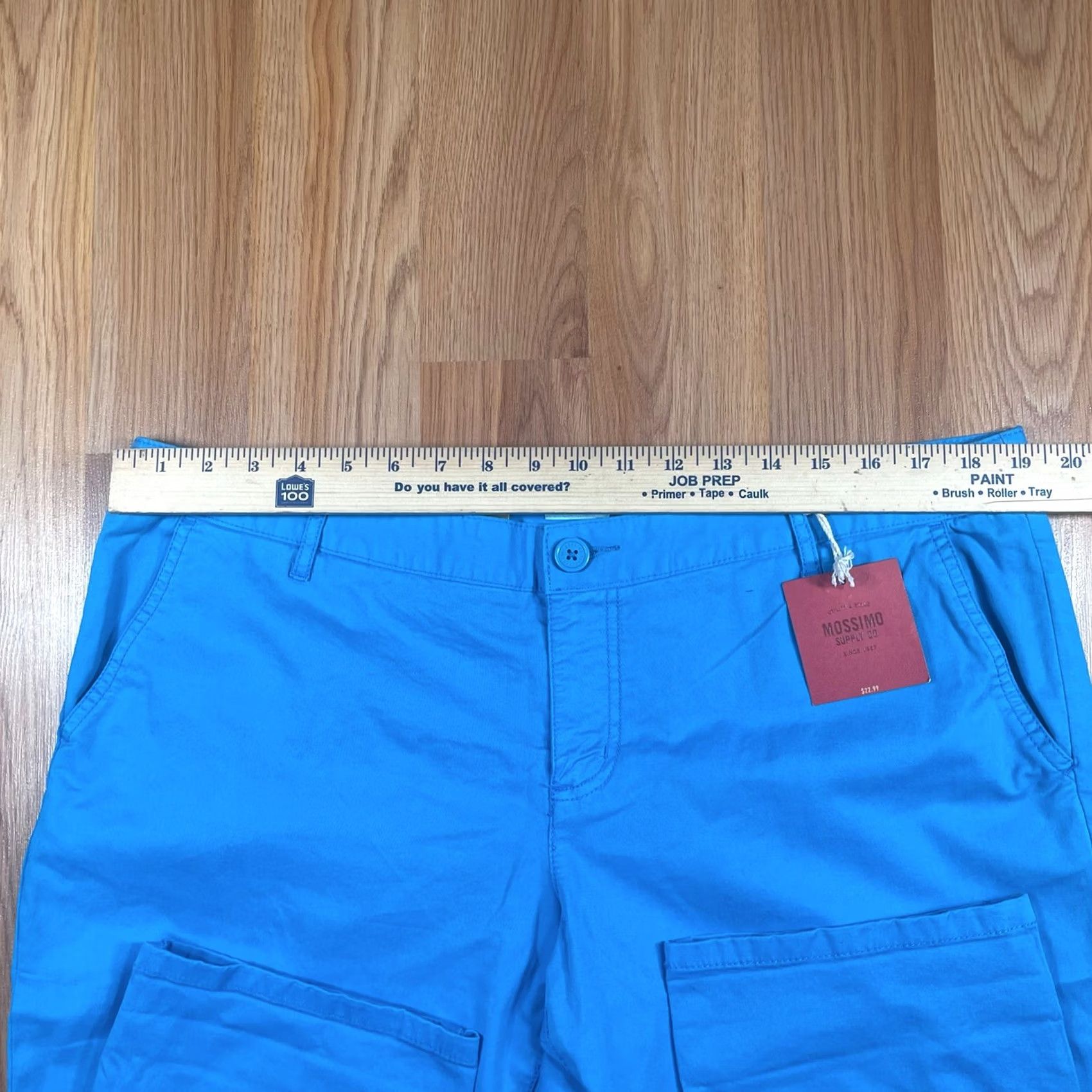 Mossimo Mossimo Stretch Lower Waist Straight Hip Chino Pants Womens Size 17 Blue Size 38" / US 16 / IT 52 - 2 Thumbnail