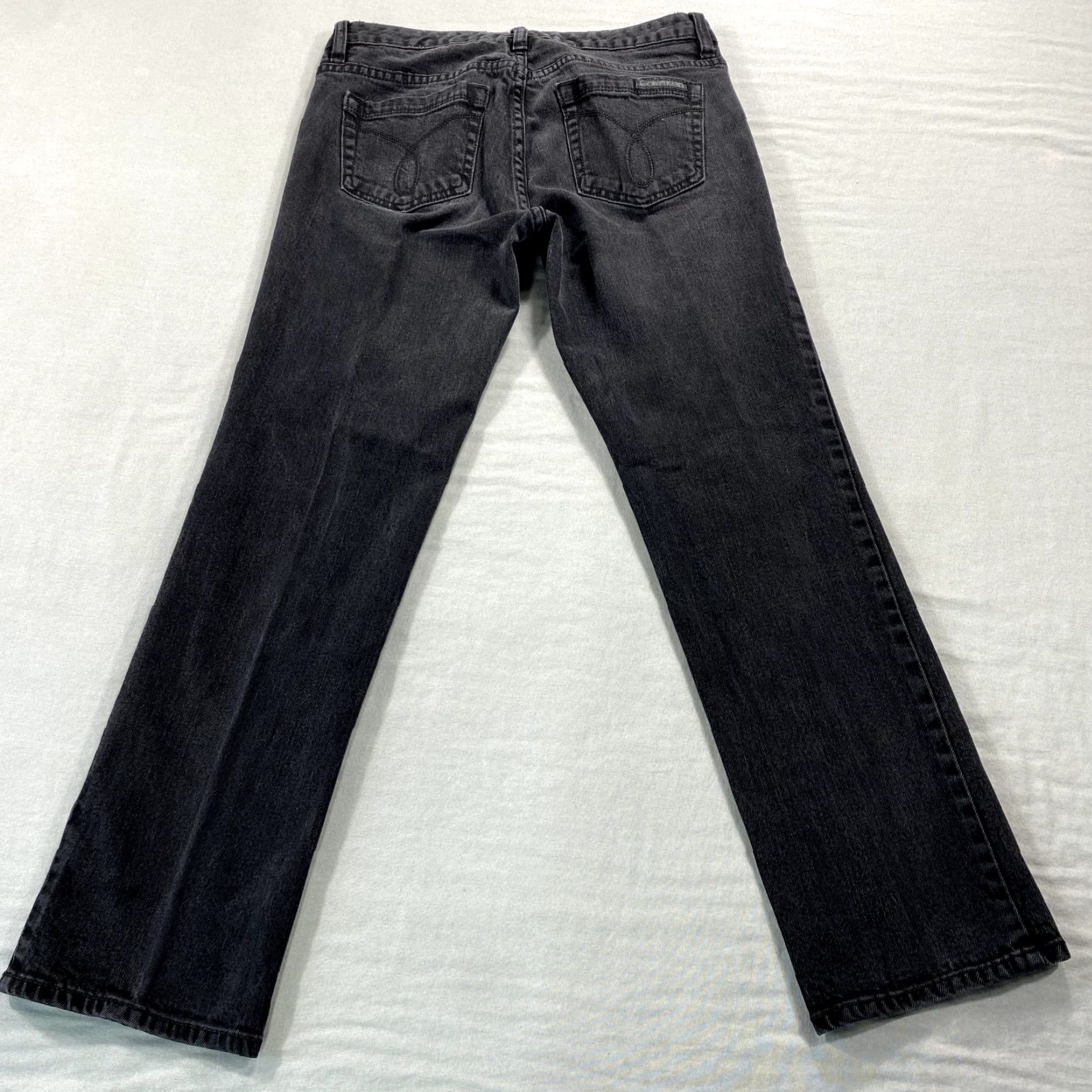 Calvin Klein VTG Calvin Klein Jeans Womens Black Denim Skinny Mid Rise Stretch 28x26 Jeans 6 Womens Size 28" / US 6 / IT 42 - 2 Thumbnail
