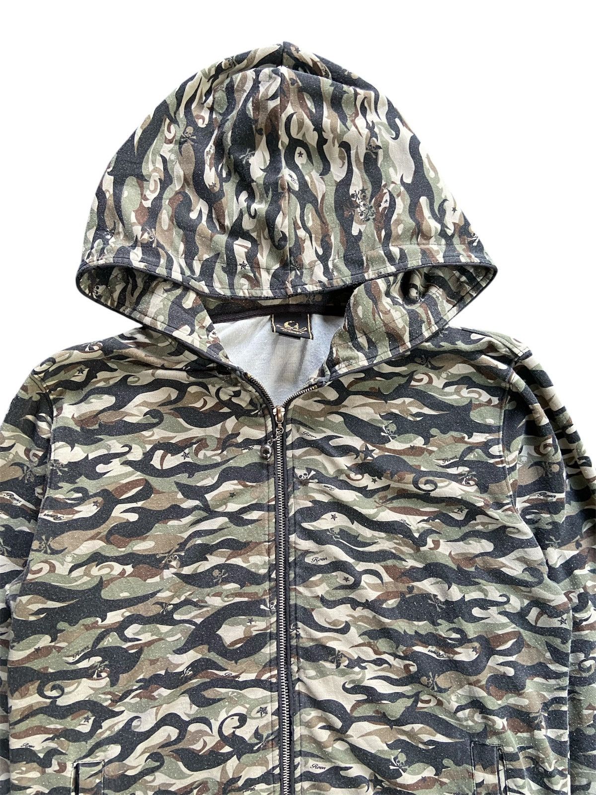 Roen ROEN SKULL ARMY ZIP HOODIE Size US L / EU 52-54 / 3 - 3 Thumbnail