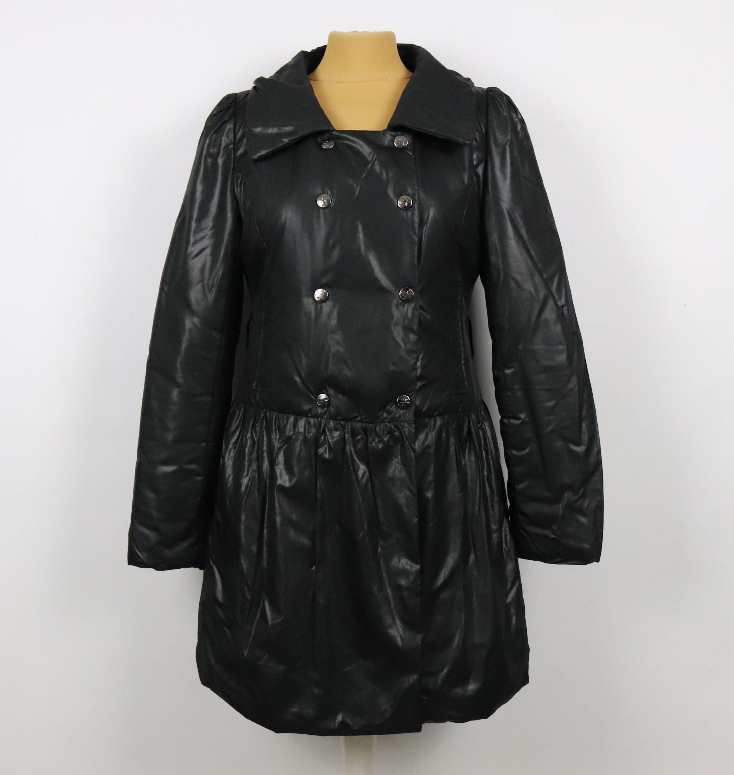 Image of Gf Ferre x Gianfranco Ferre Women's Black Double Breasted Coat ! (Size Small)