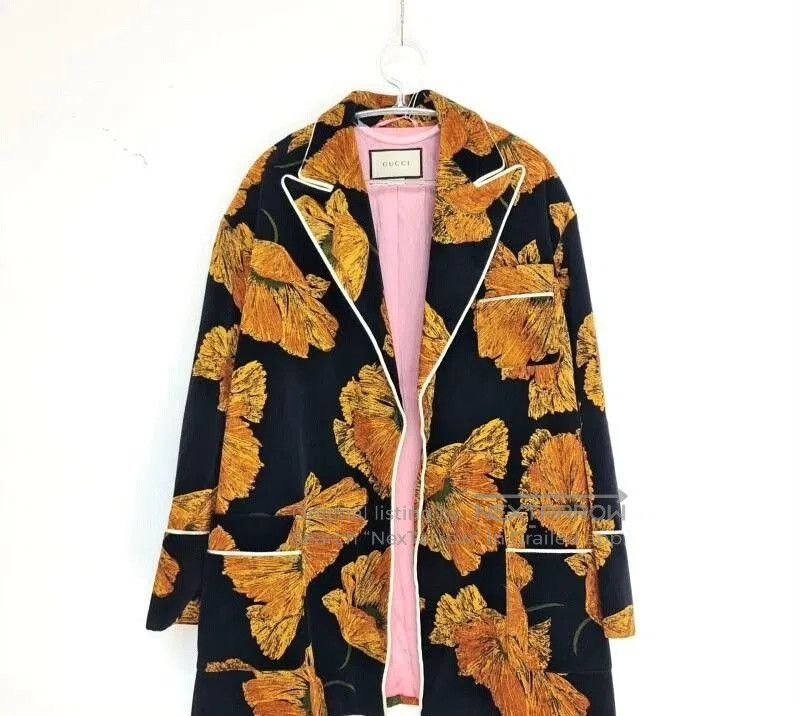 Gucci Gucci Women's Autumn Leaf Print Coat. Size S / US 4 / IT 40 - 1 Thumbnail