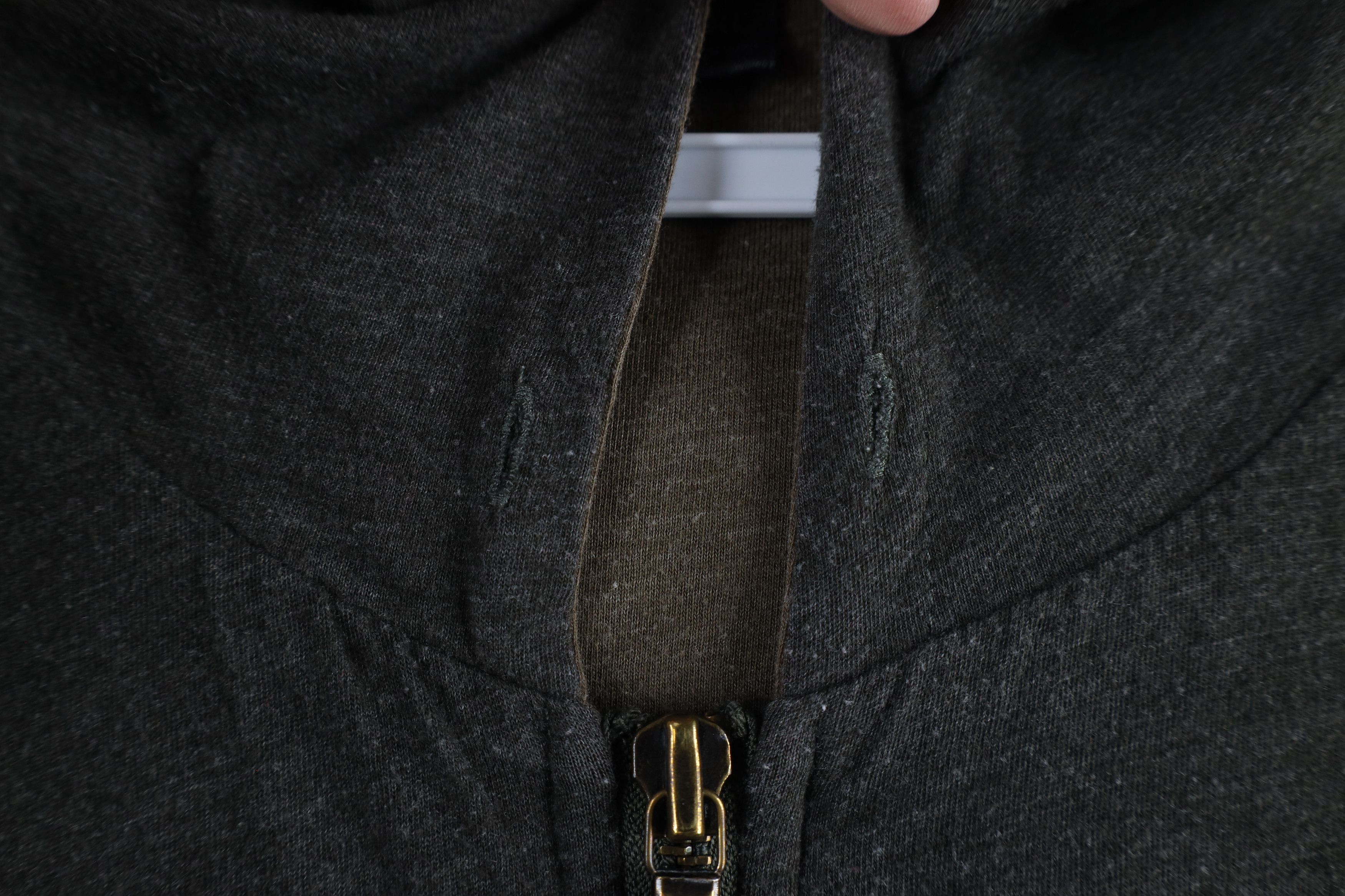 John Varvatos × Vintage John Varvatos USA Blank Jersey Knit Full Zip Hoodie Gray Size US XXL / EU 58 / 5 - 10 Thumbnail